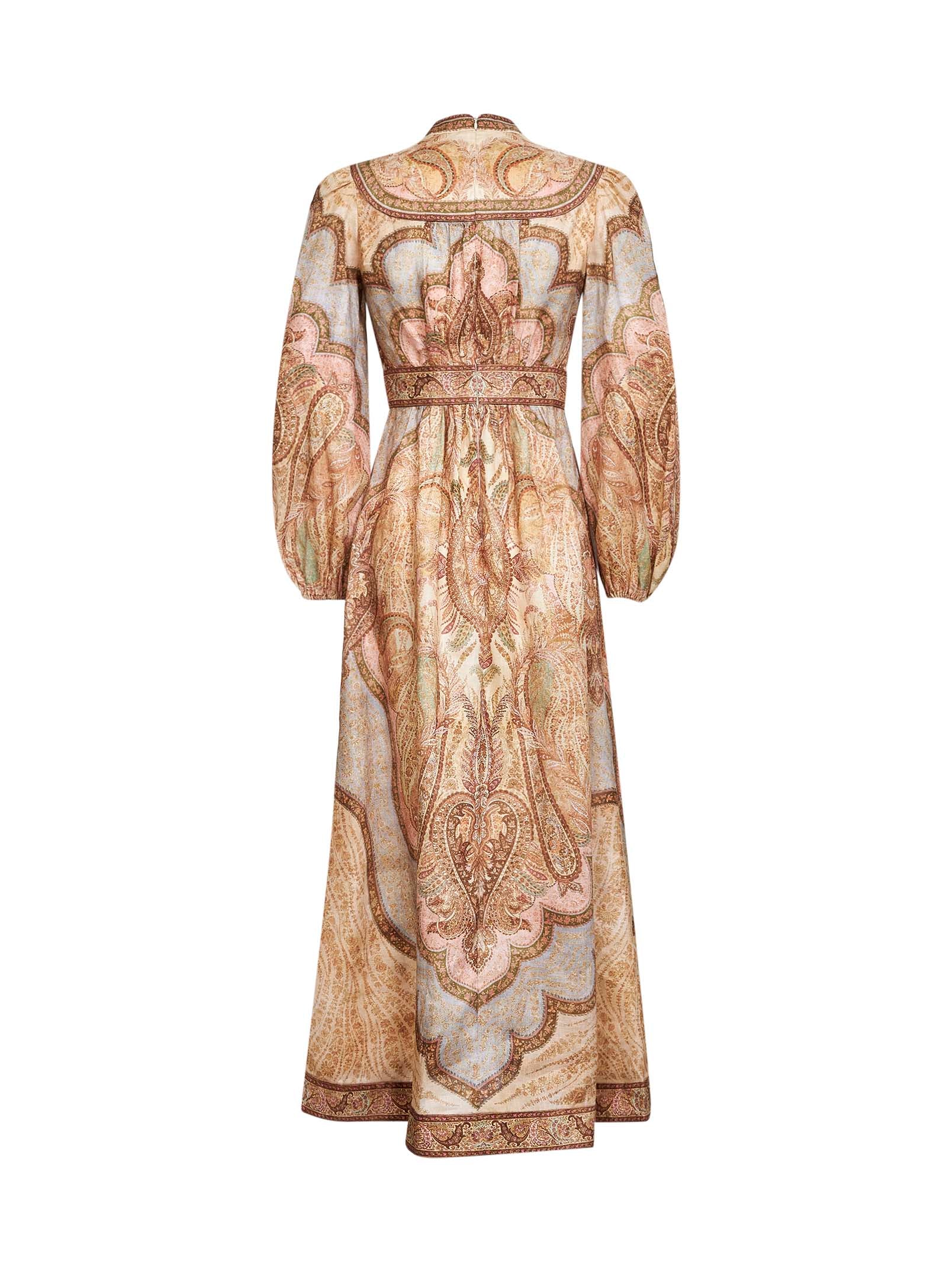 Zimmermann Women Tapestry-Print Linen Wanderlust Midi Dress ZIMMERMANN