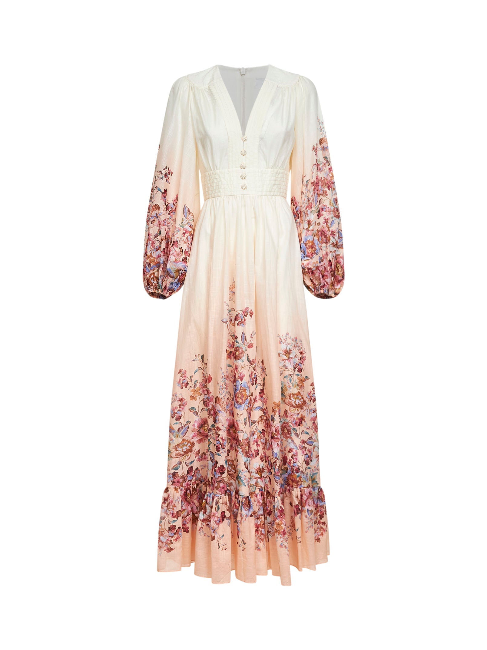 Zimmermann Women Floral-Print Ivory Cotton Awaken Maxi Dress ZIMMERMANN