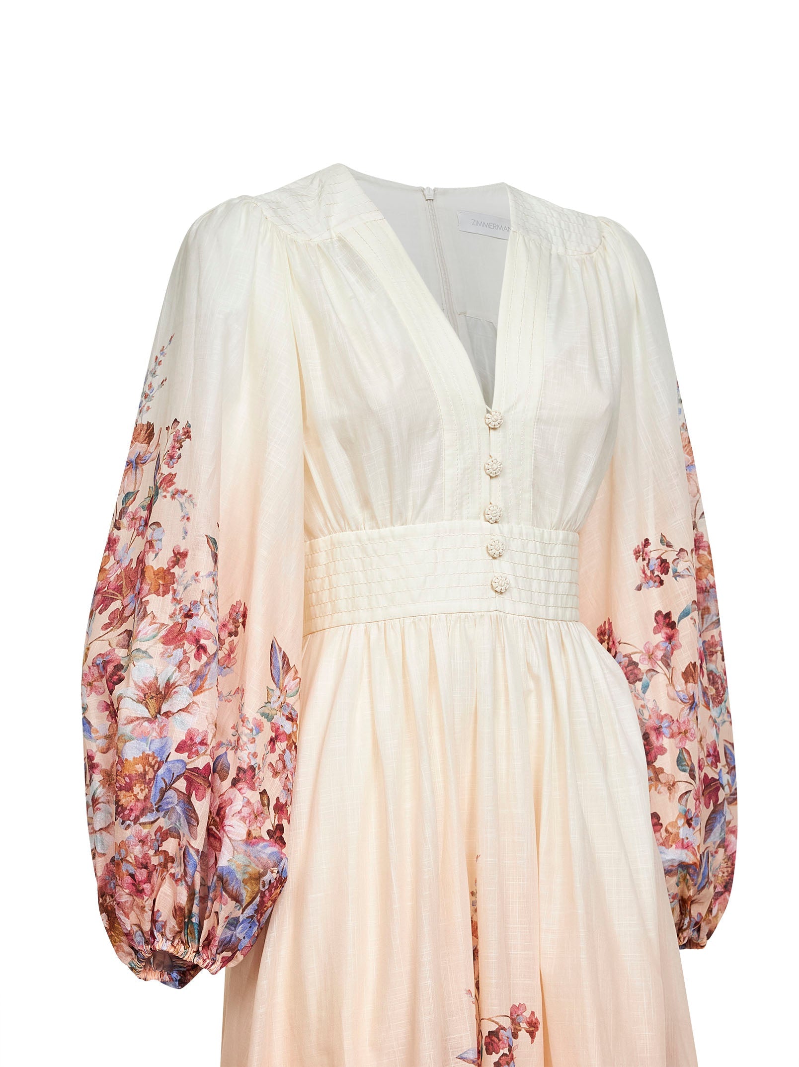 Zimmermann Women Floral-Print Ivory Cotton Awaken Maxi Dress ZIMMERMANN