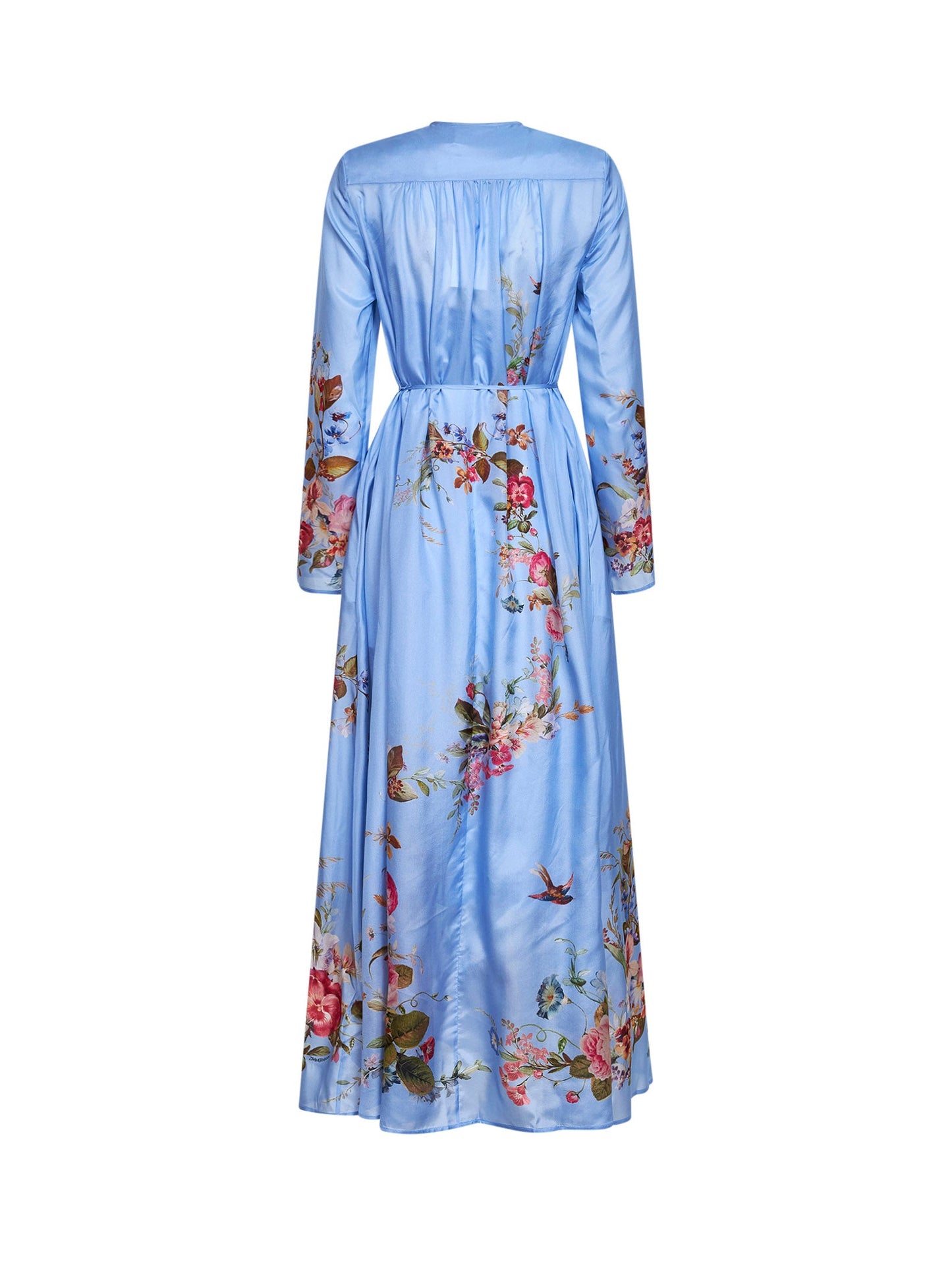 Zimmermann Women Floral-Print Cornflower Silk Habotai Patience Maxi Dress ZIMMERMANN