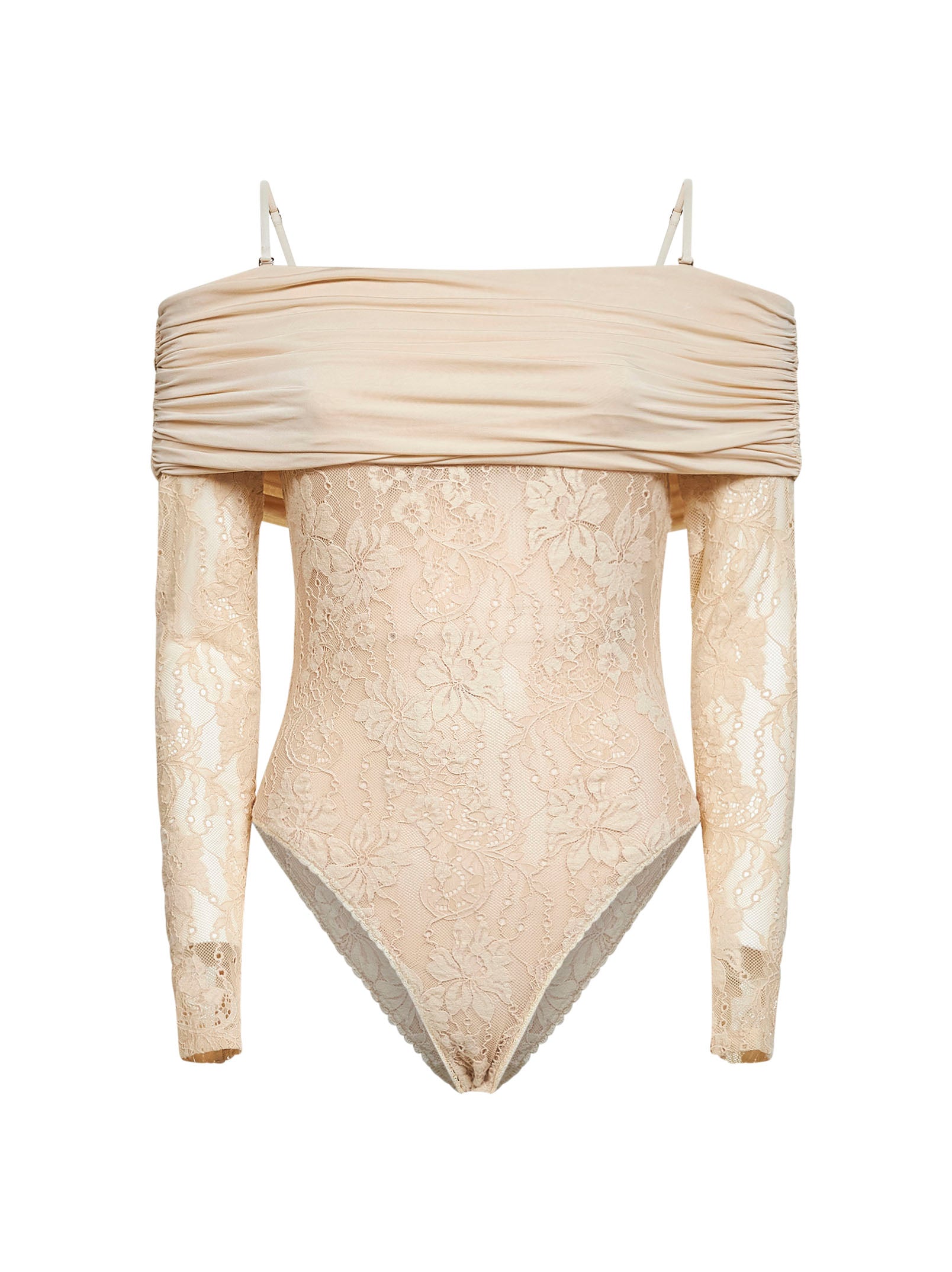 Zimmermann Women Cream Lace Rebellion Bodysuit ZIMMERMANN