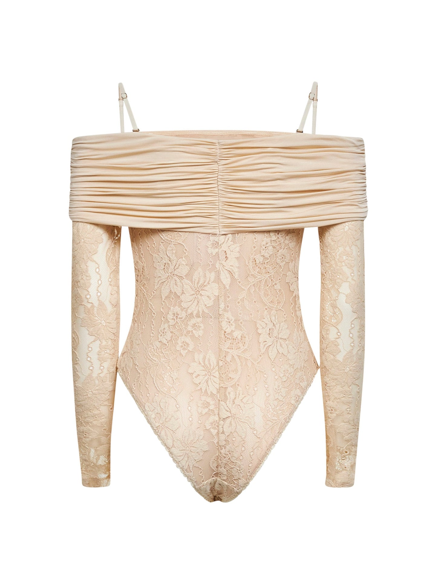 Zimmermann Women Cream Lace Rebellion Bodysuit ZIMMERMANN