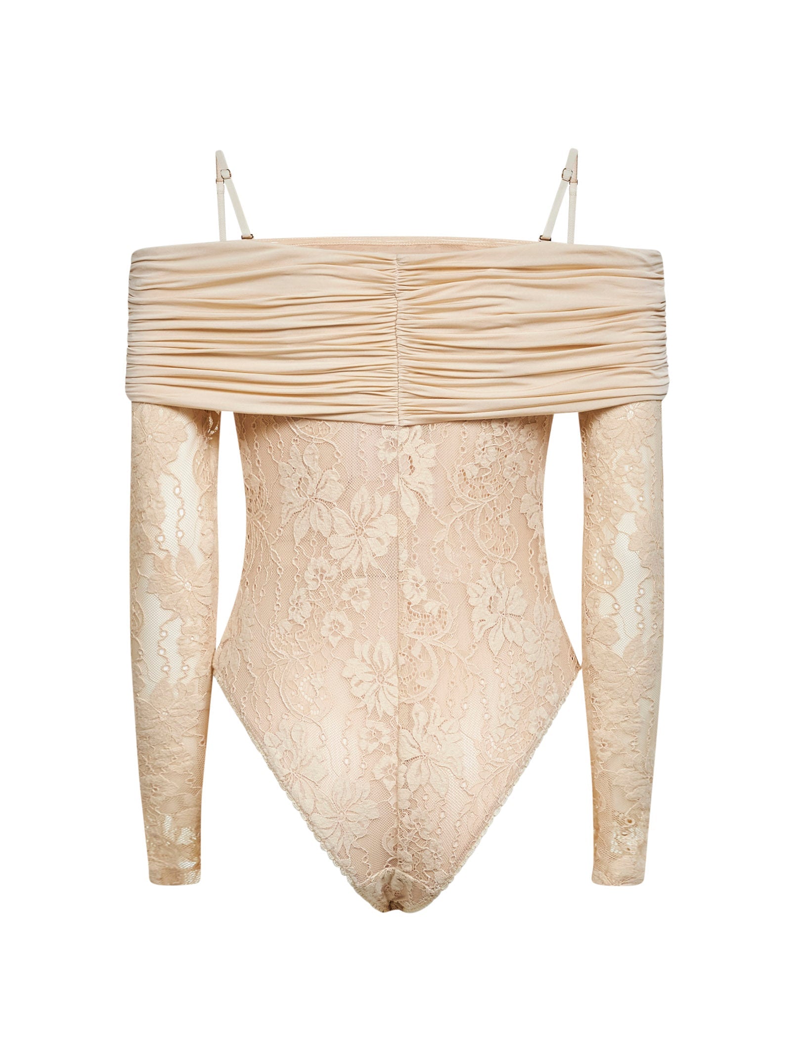 Zimmermann Women Cream Lace Rebellion Bodysuit ZIMMERMANN