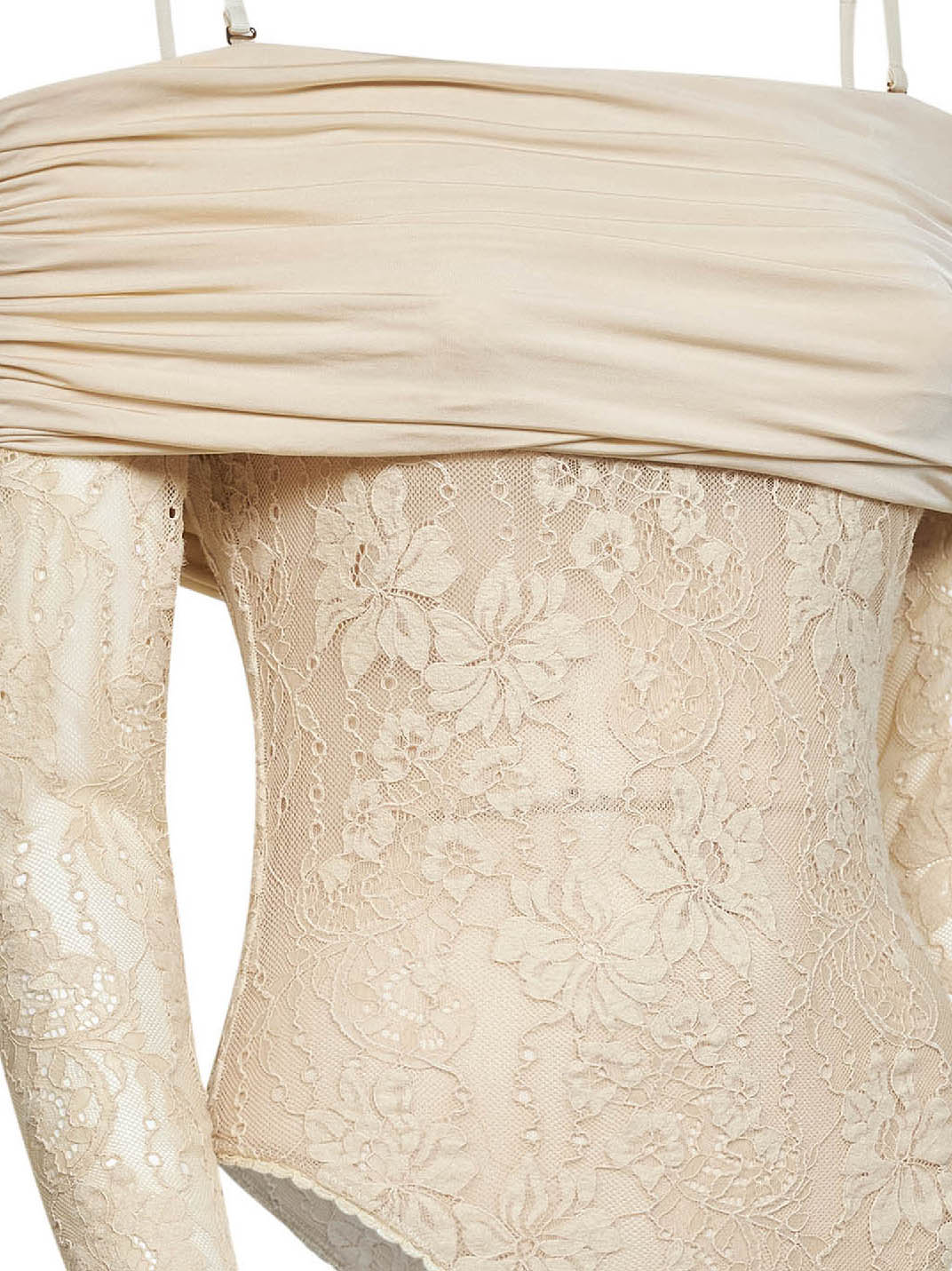 Zimmermann Women Cream Lace Rebellion Bodysuit ZIMMERMANN