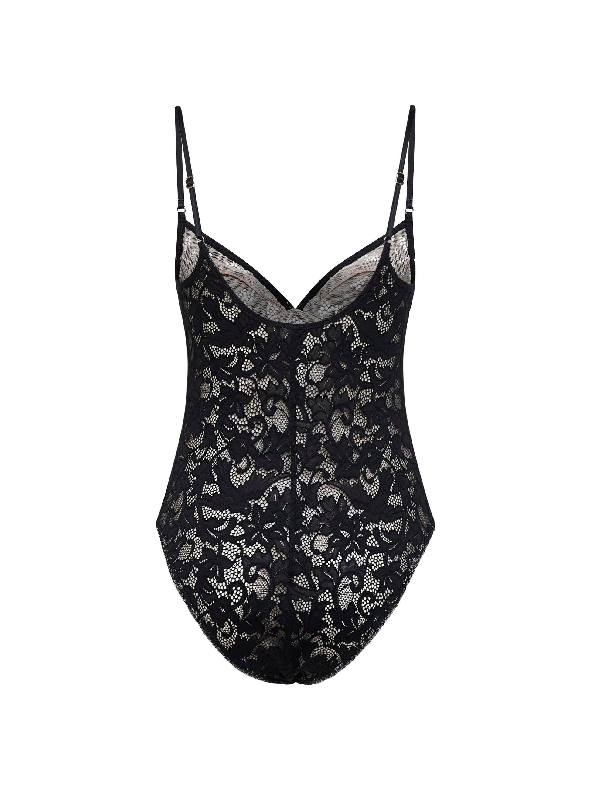 Zimmermann Women Black Lace Sleeveless Bodysuit ZIMMERMANN