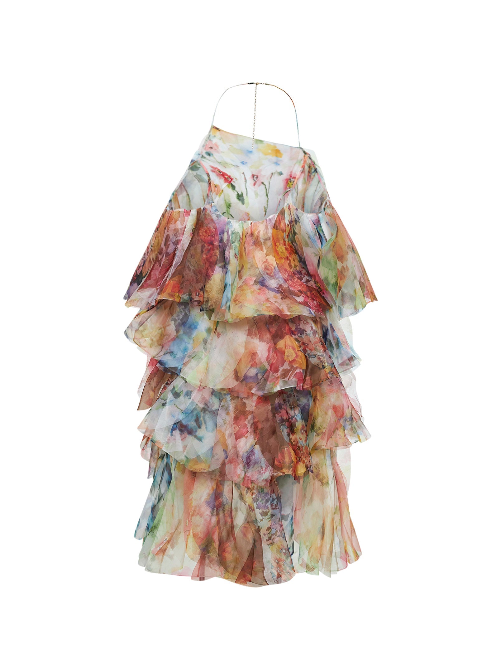 Zimmermann Women Spliced Floral-Print Georgette Luna Maxi Dress ZIMMERMANN
