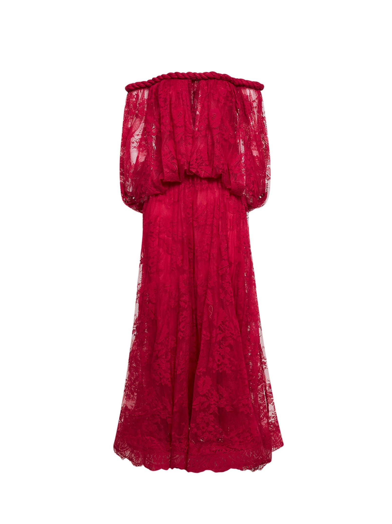 Zimmermann Women Fuchsia Lace Luna Billow Gown ZIMMERMANN