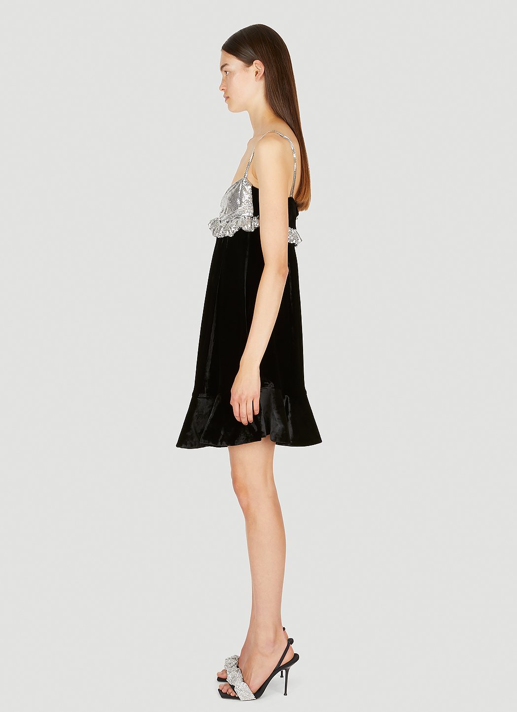 Rabanne Women Chainmail Panel Mini Dress PACO RABANNE