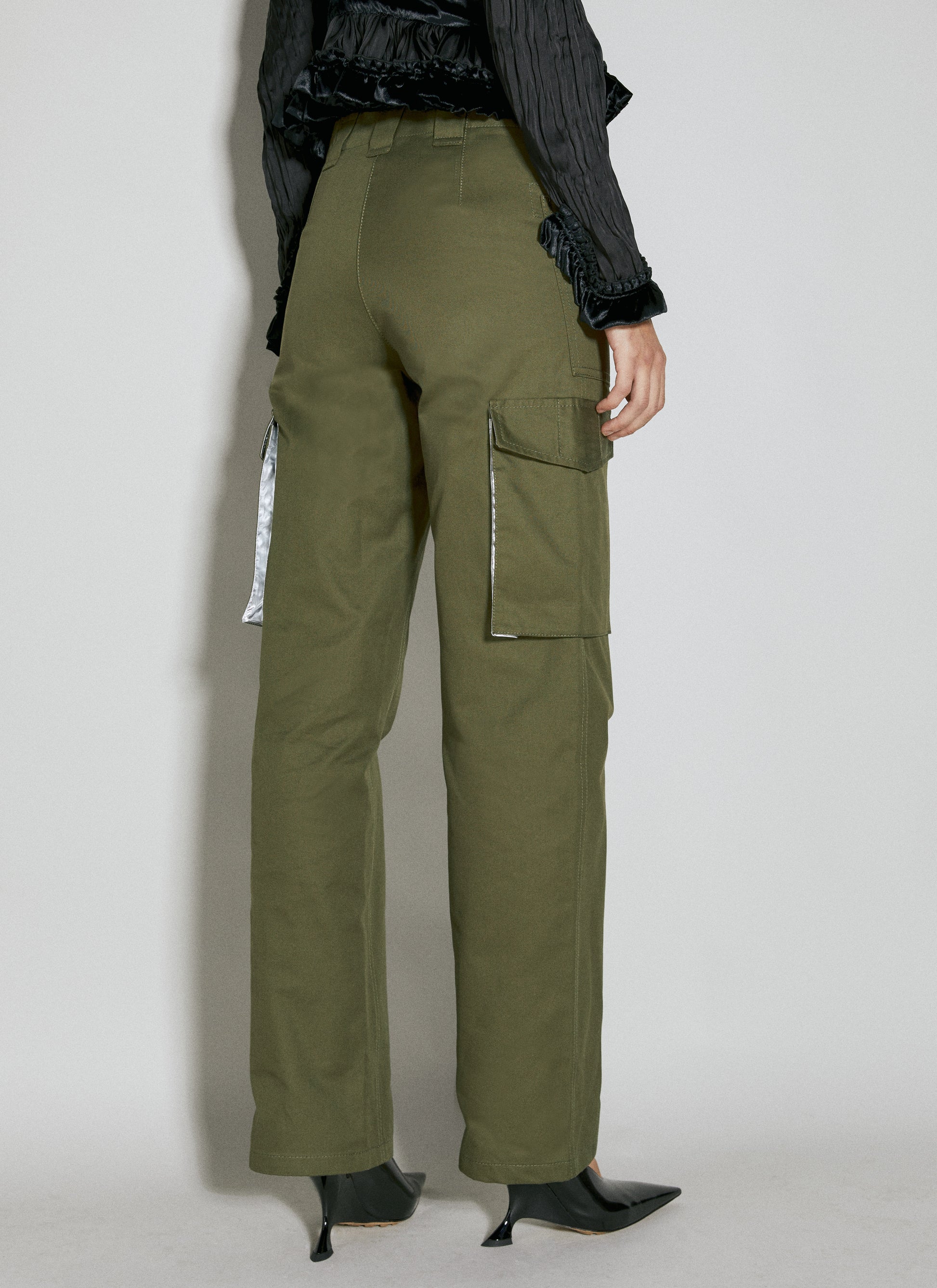 Rabanne Women Twill Cargo Pants PACO RABANNE