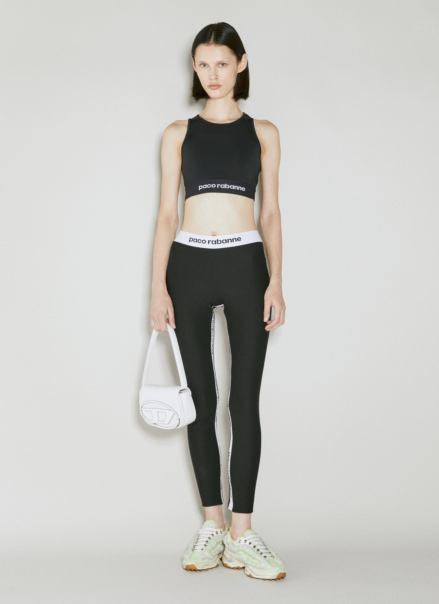 Rabanne Women Logo Cropped Tank Top PACO RABANNE