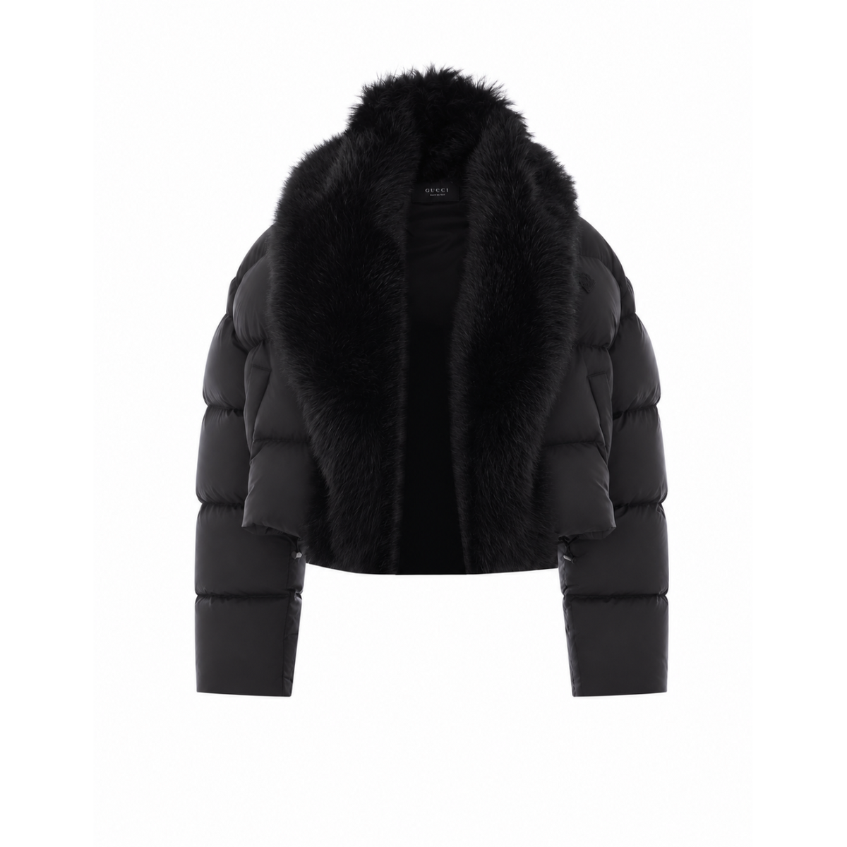 Gucci Women Padded Polyester With Shearling Jacket GUCCI