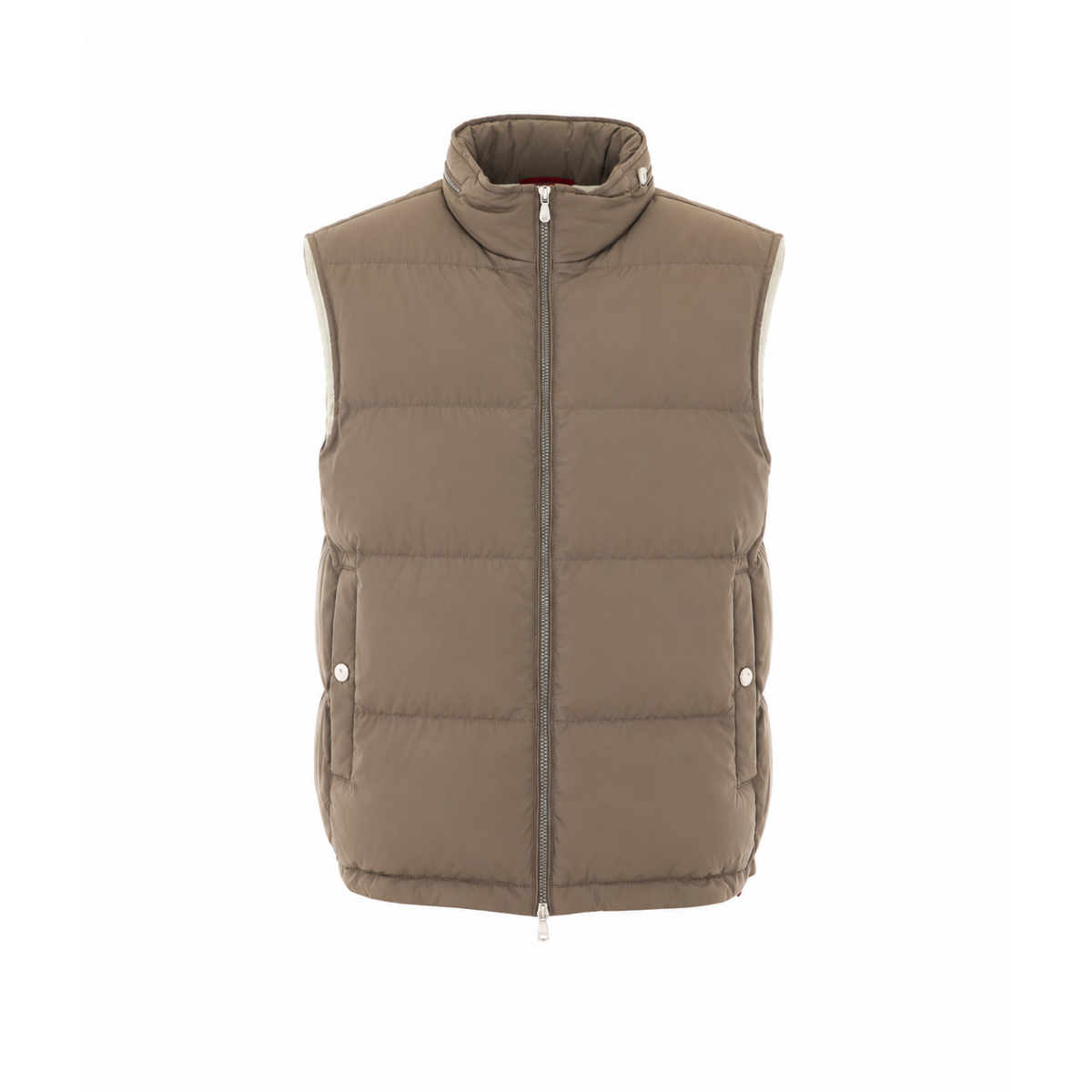 Brunello Cucinelli Men Padded Vest With Packable Hood BRUNELLO CUCINELLI
