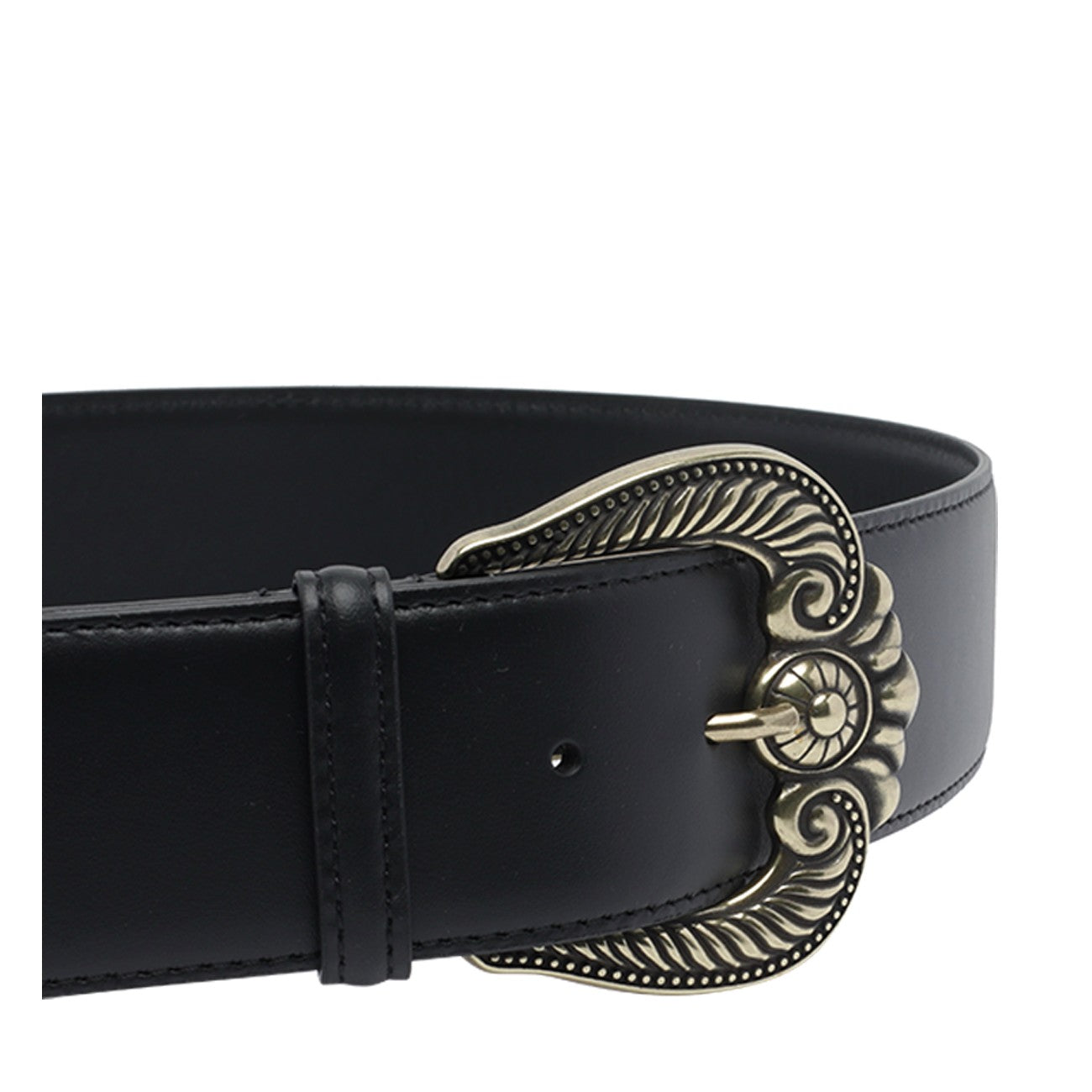 Etro Women Paisley Buckle Leather Belt ETRO