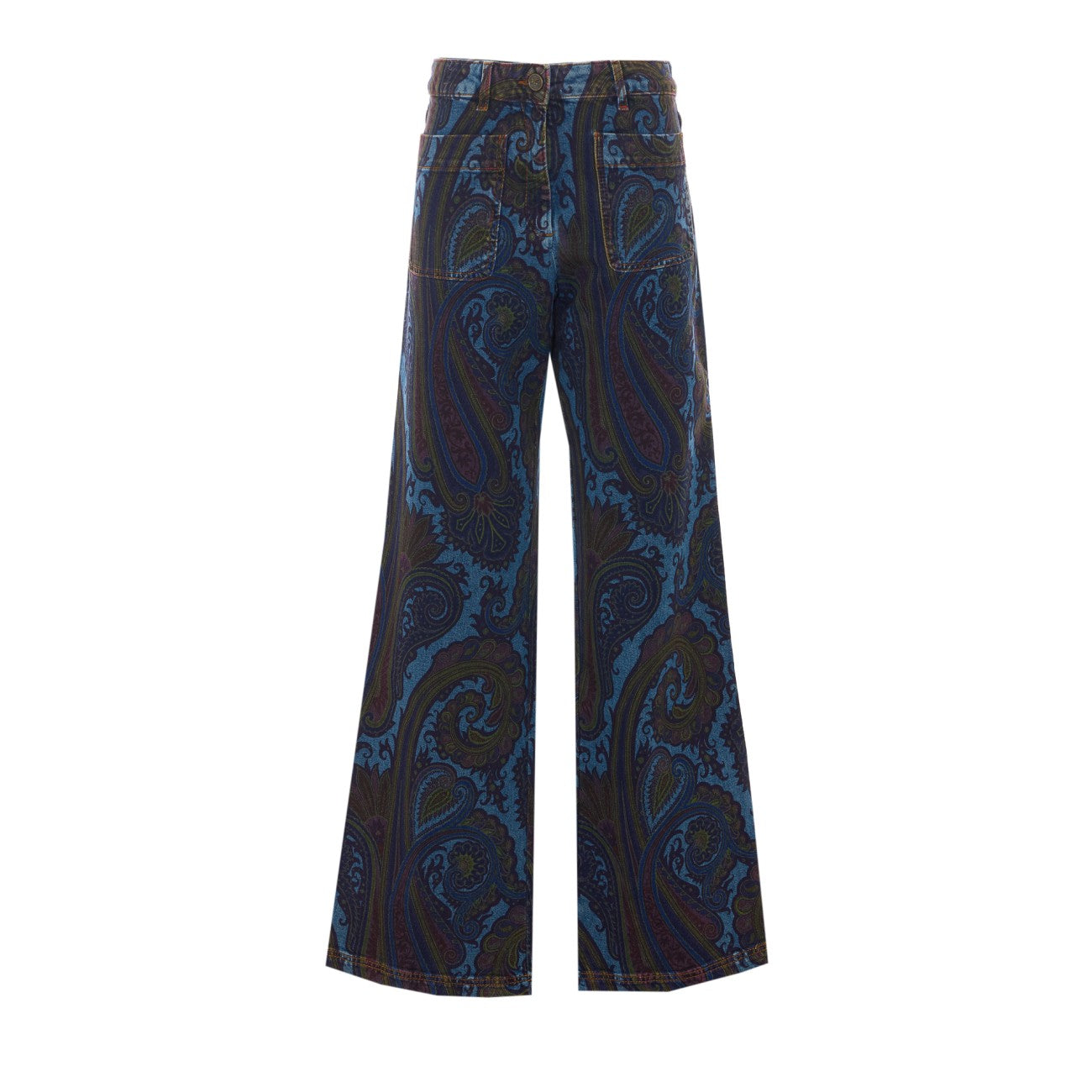 Etro Women Paisley Motif Wide Leg Jeans ETRO
