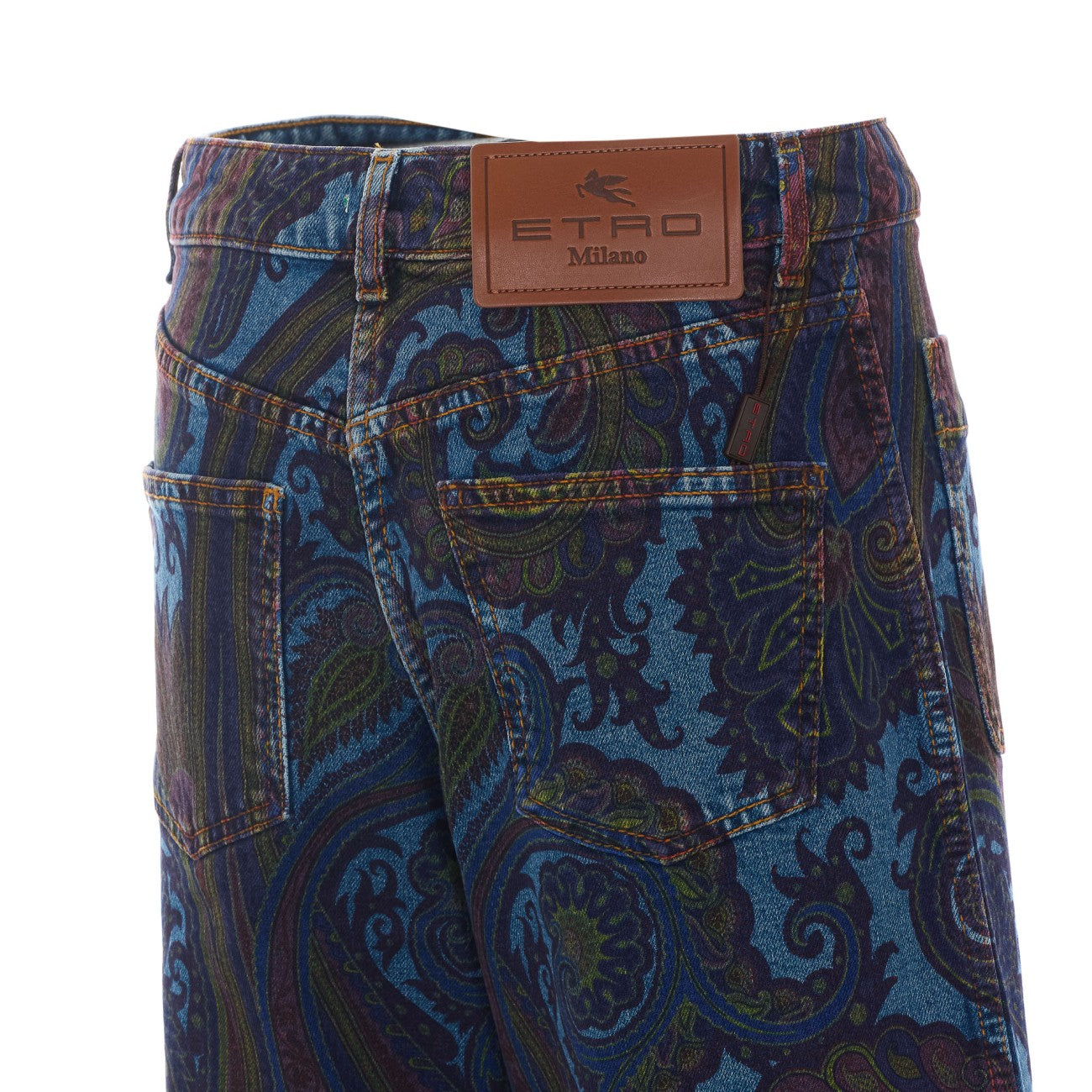 Etro Women Paisley Motif Wide Leg Jeans ETRO