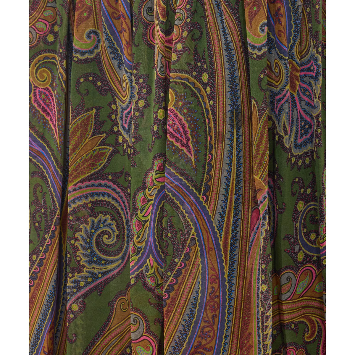 Etro Women Etro Women Paisley Piazzata Print Silk Long Skirt ETRO