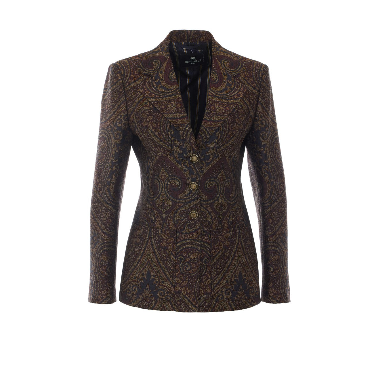 Etro Women Paisley Print Single Breasted Jacket ETRO