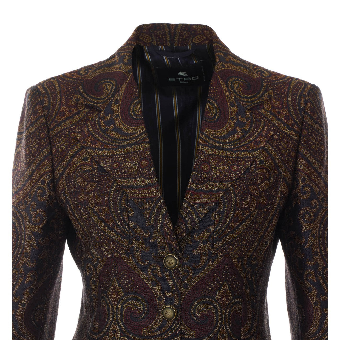 Etro Women Paisley Print Single Breasted Jacket ETRO