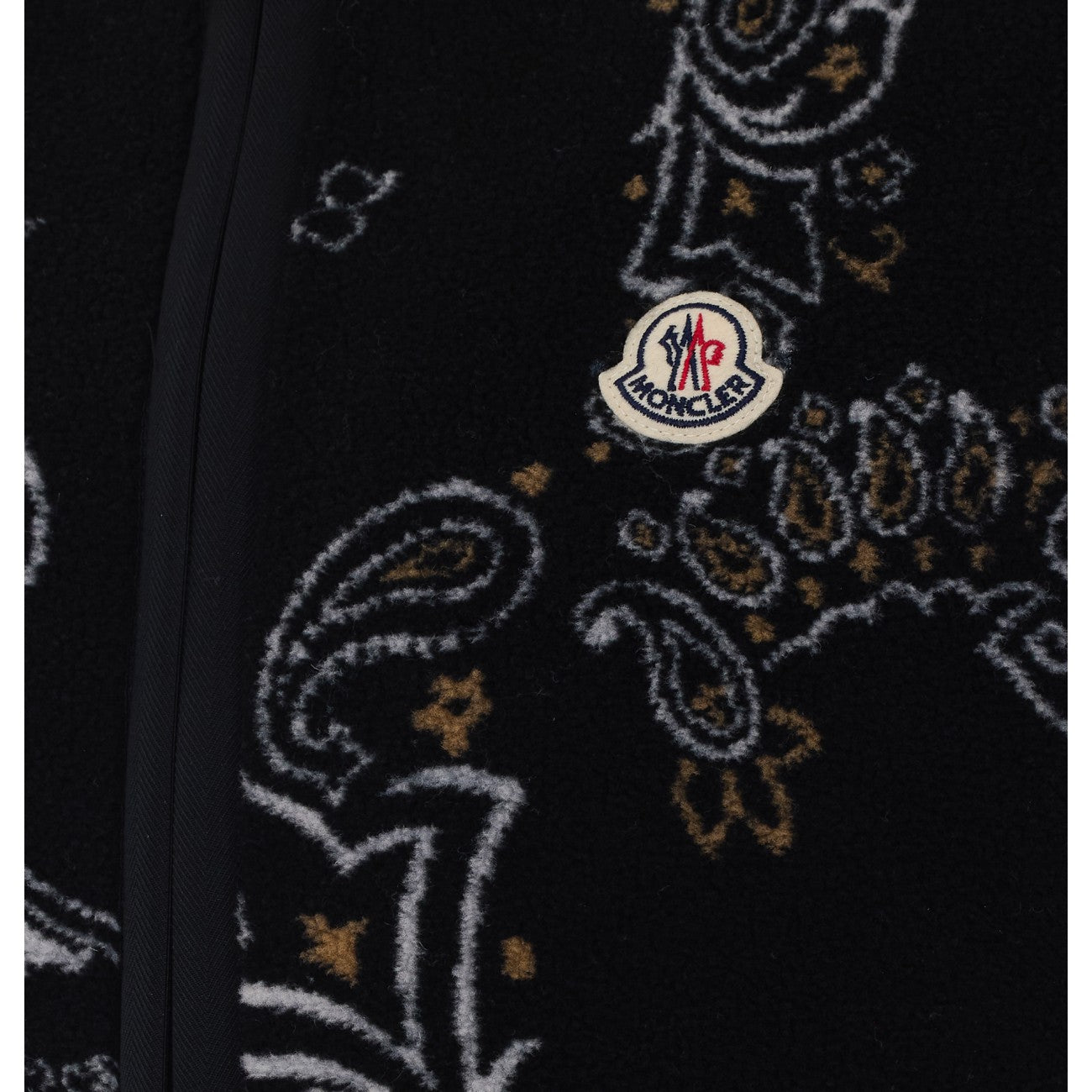 Moncler Men Paisley Print Teddy Reversible Vest With Logo MONCLER