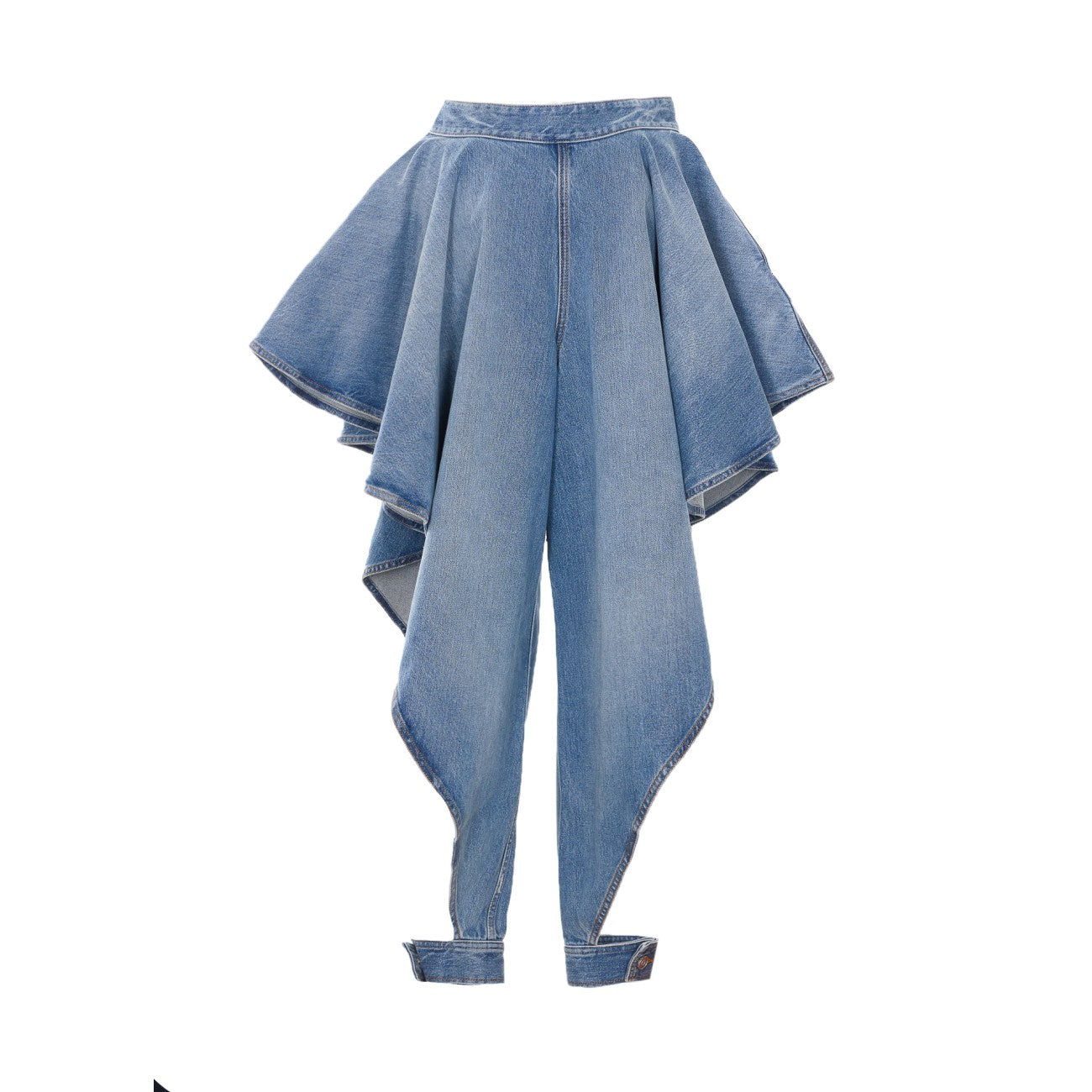 Alaia Women Panelled Denim Pants ALAIA