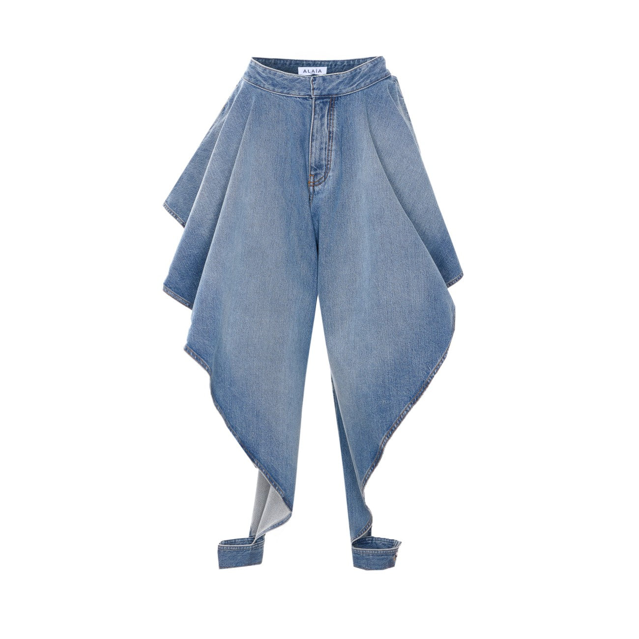 Alaia Women Panelled Denim Pants ALAIA