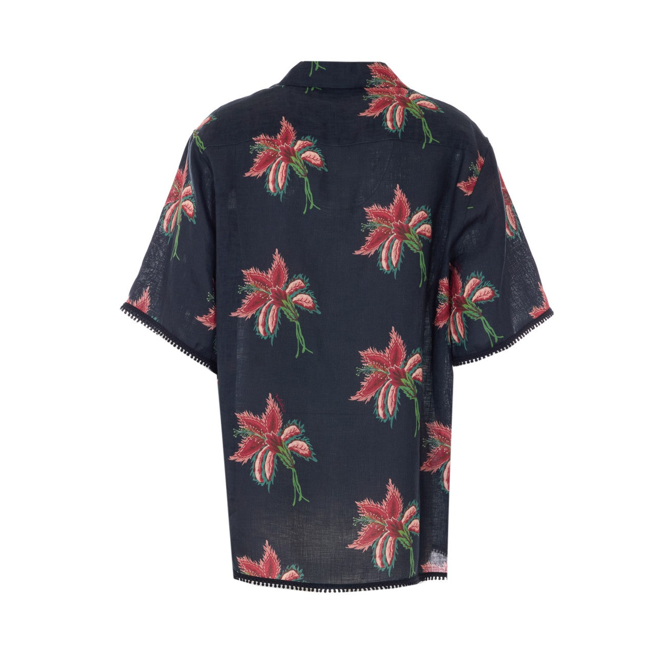 Valentino Garavani Men Papier Floral Bowling Shirt VALENTINO GARAVANI