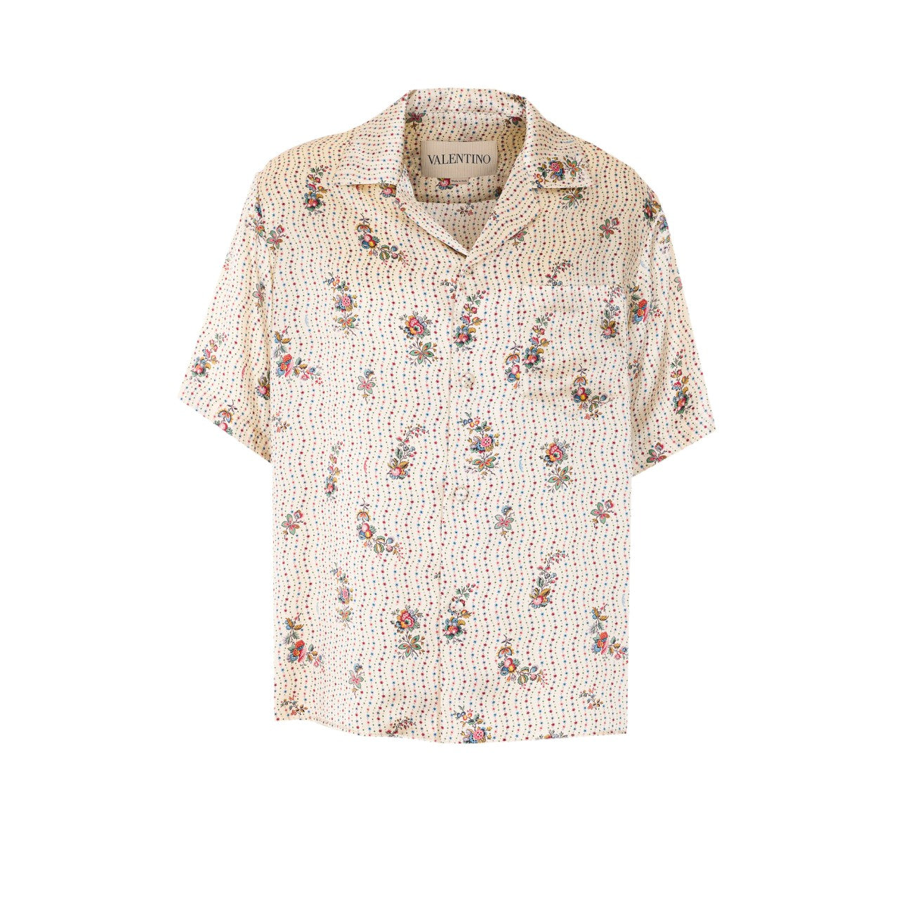 Valentino Garavani Men Papier Floral Print Bowling Shirt VALENTINO GARAVANI