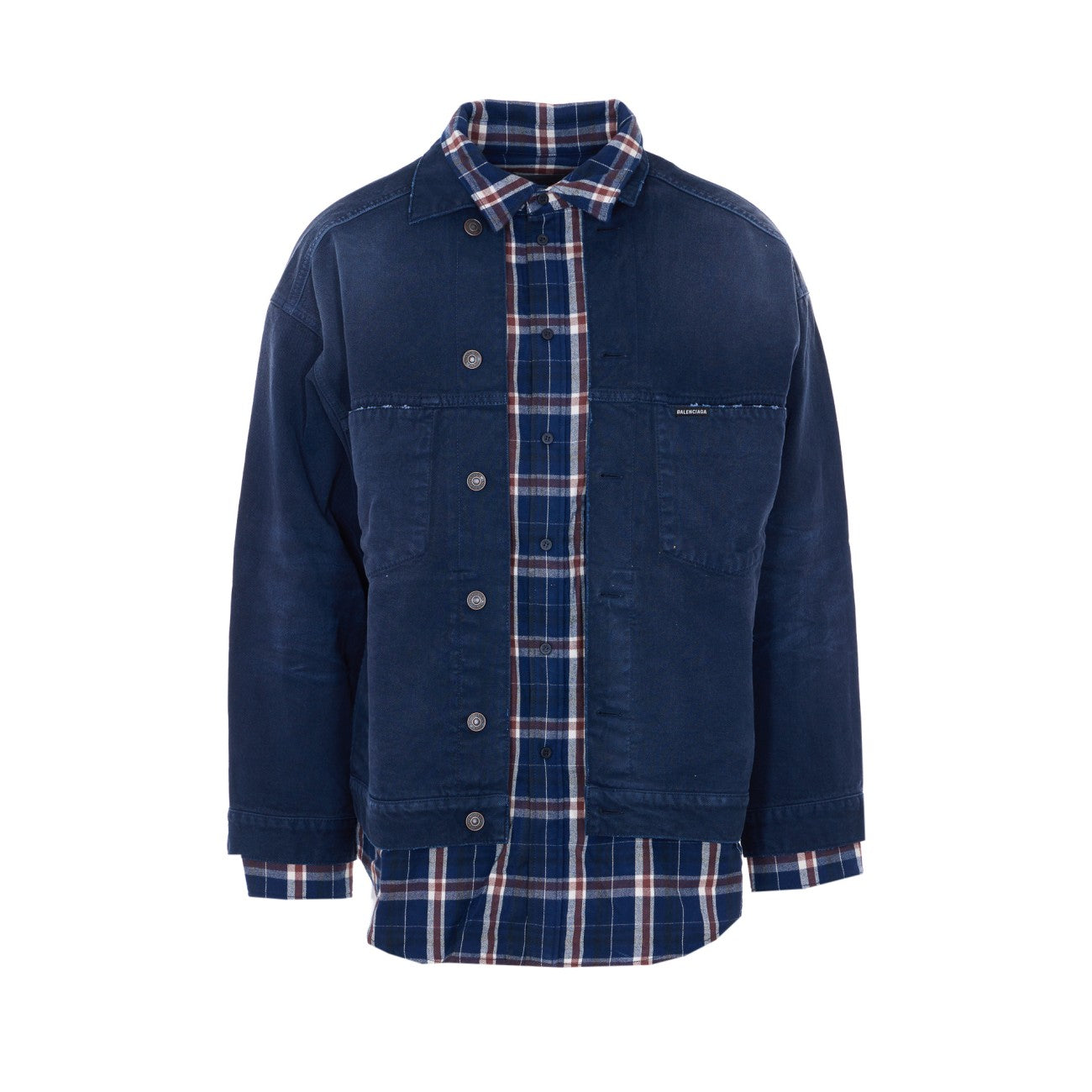 Balenciaga Men Patched Shirt Jacket BALENCIAGA