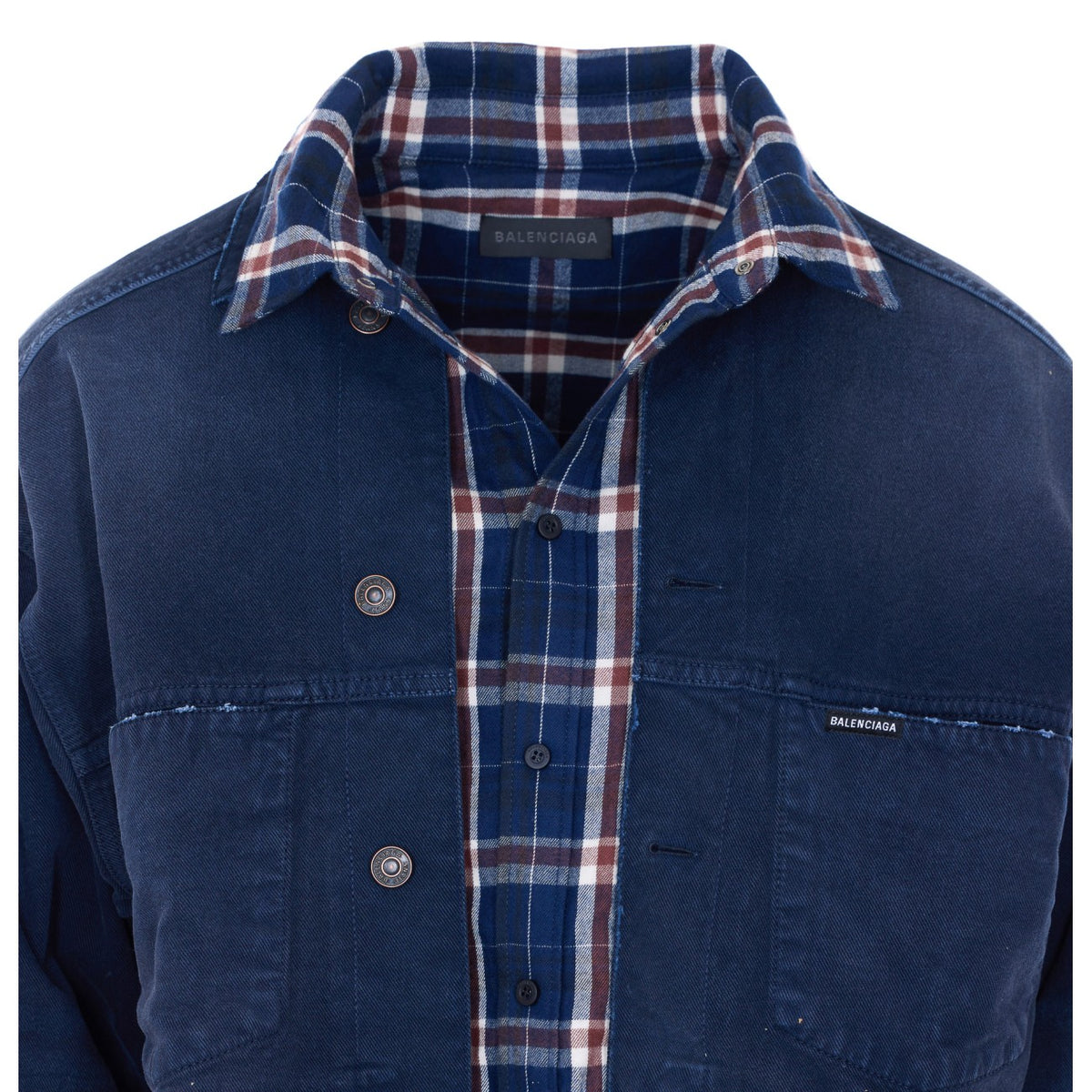 Balenciaga Men Patched Shirt Jacket BALENCIAGA
