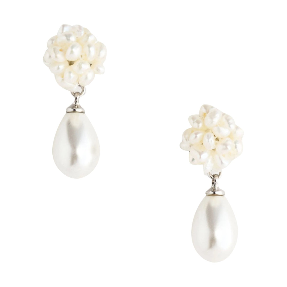 Self Portrait Women Pearl Cluster Droplet Earrings SELF-PORTRAIT