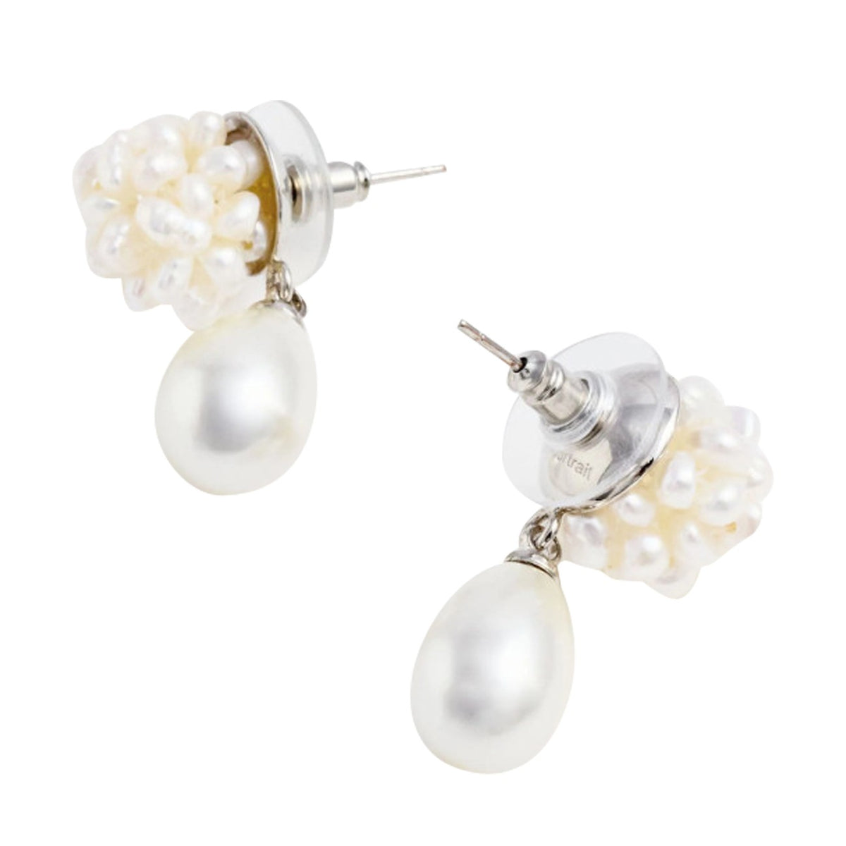 Self Portrait Women Pearl Cluster Droplet Earrings SELF-PORTRAIT
