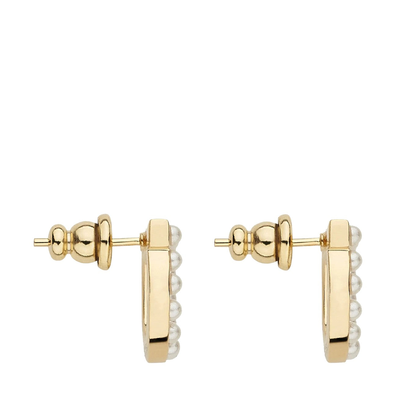 Ferragamo Women Pearls Gancini Earrings FERRAGAMO