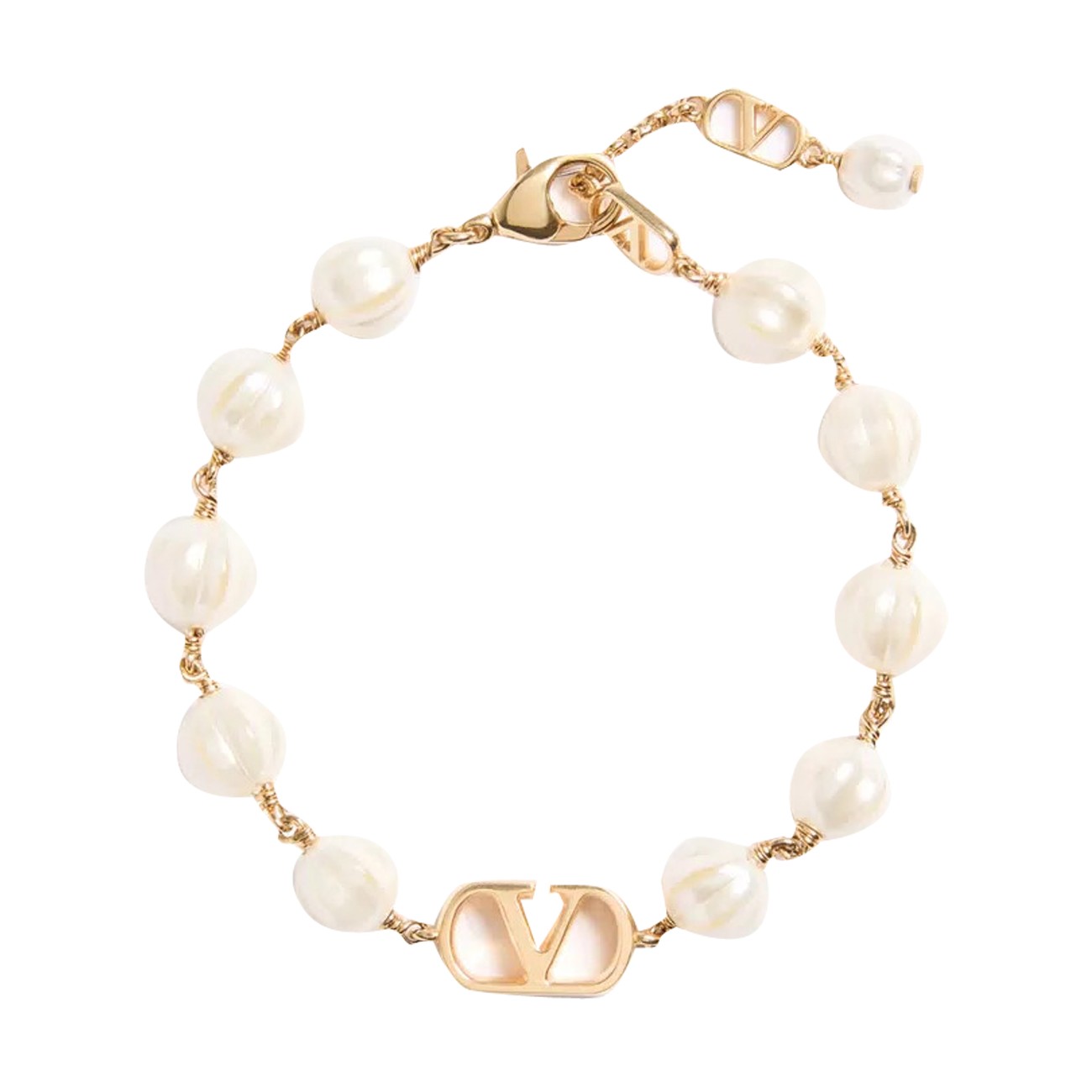 Valentino Garavani Women Pearls Vlogo Signature Bracelet VALENTINO GARAVANI