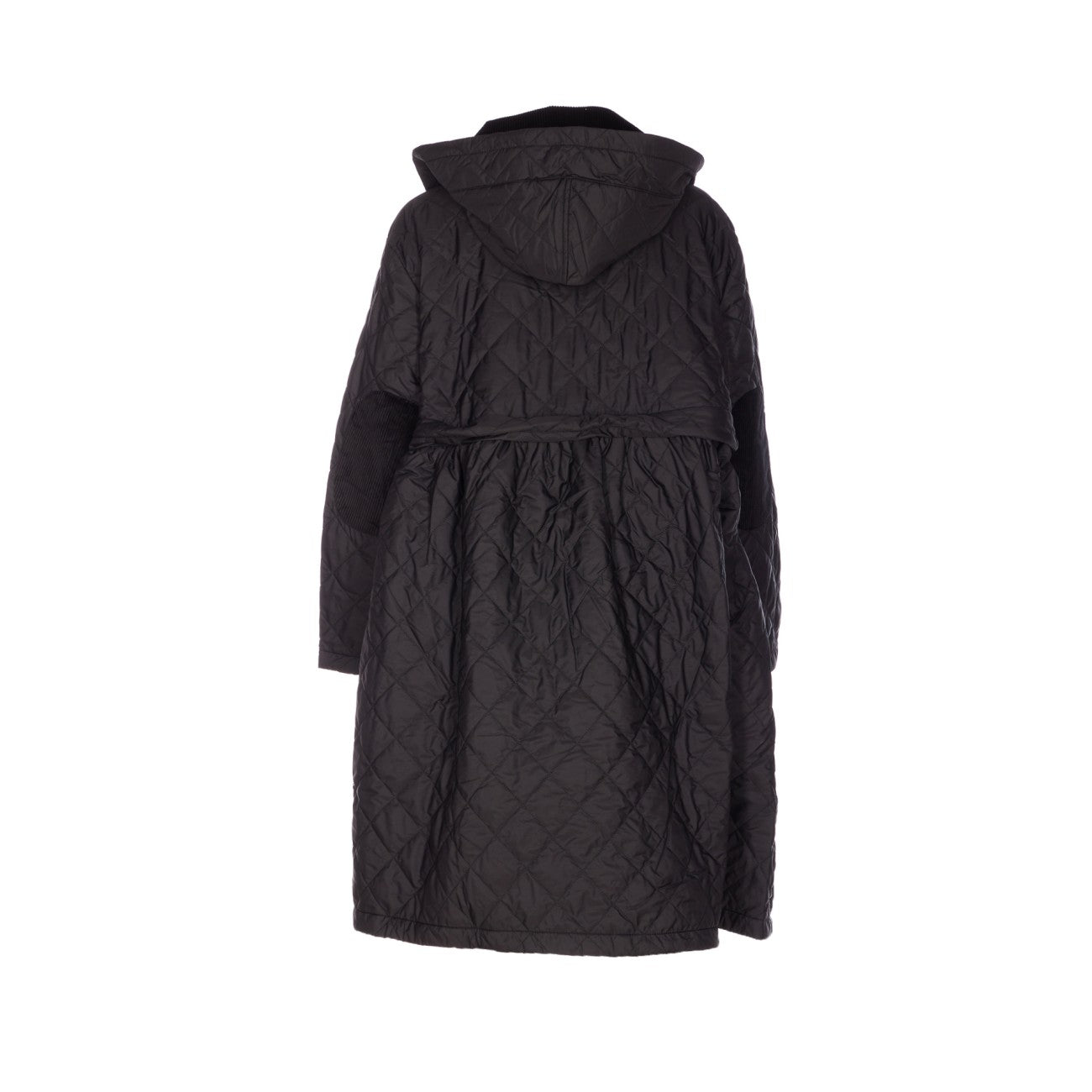 Barbour X Ganni Women Peplum Quilted Long Jacket Barbour X Ganni