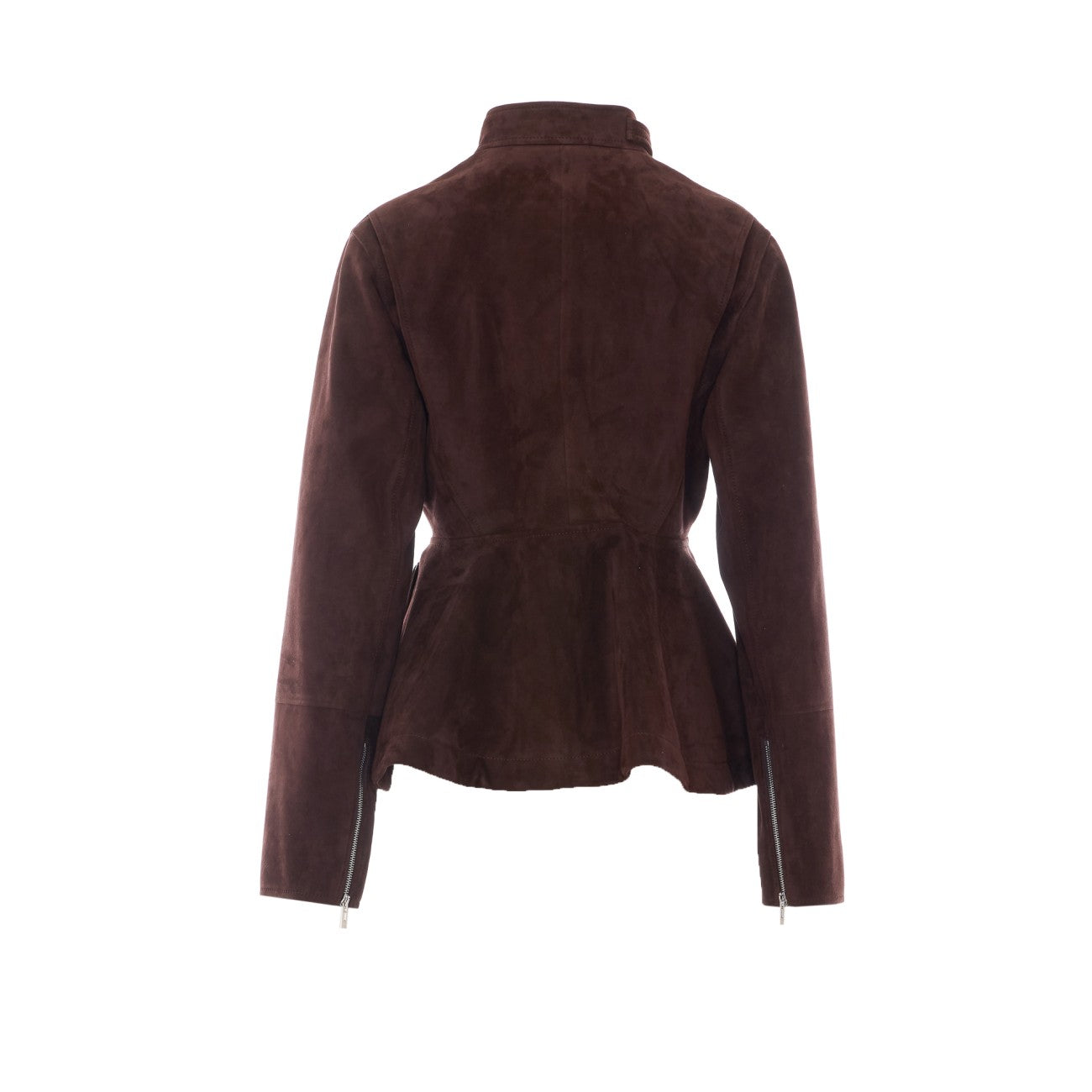 Alaia Women Peplum Suede Jacket ALAIA