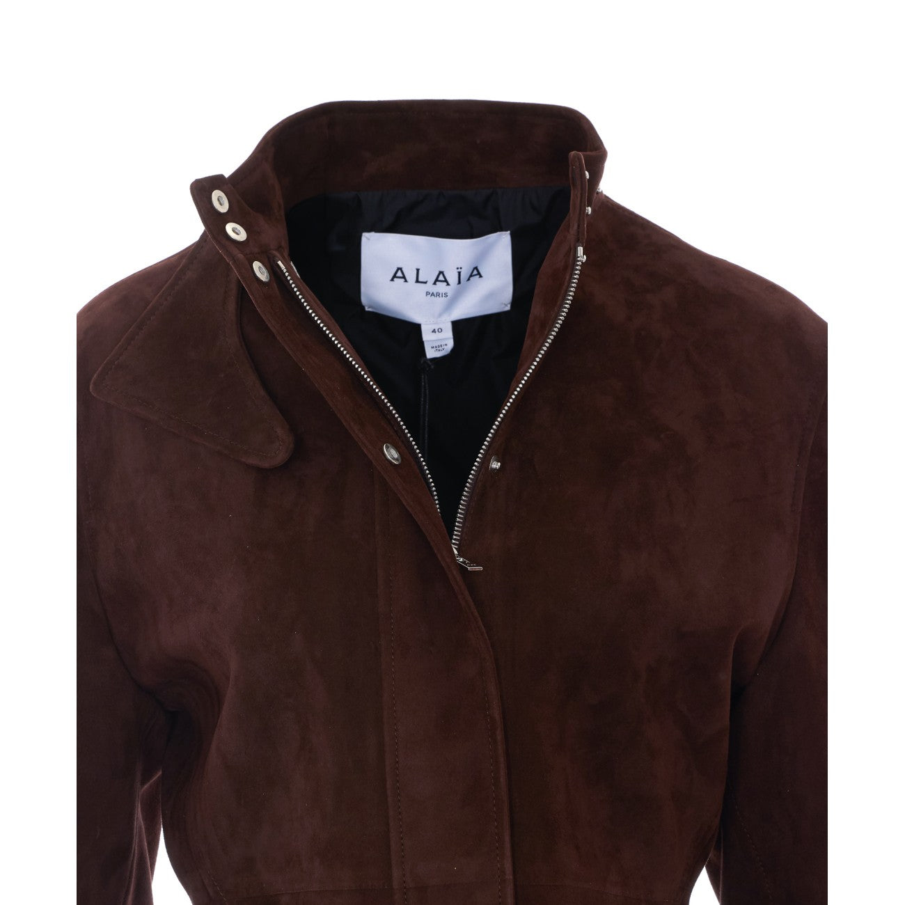 Alaia Women Peplum Suede Jacket ALAIA