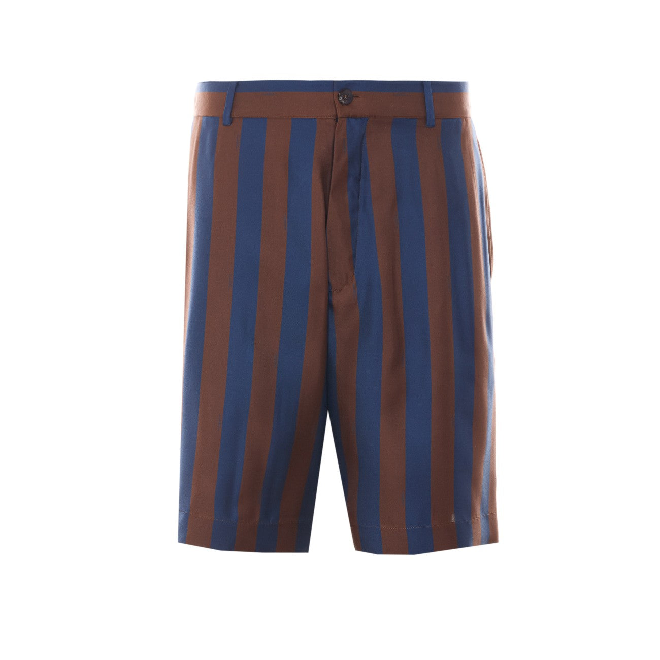 Fendi Men Pequin Stripes Silk Bermuda FENDI
