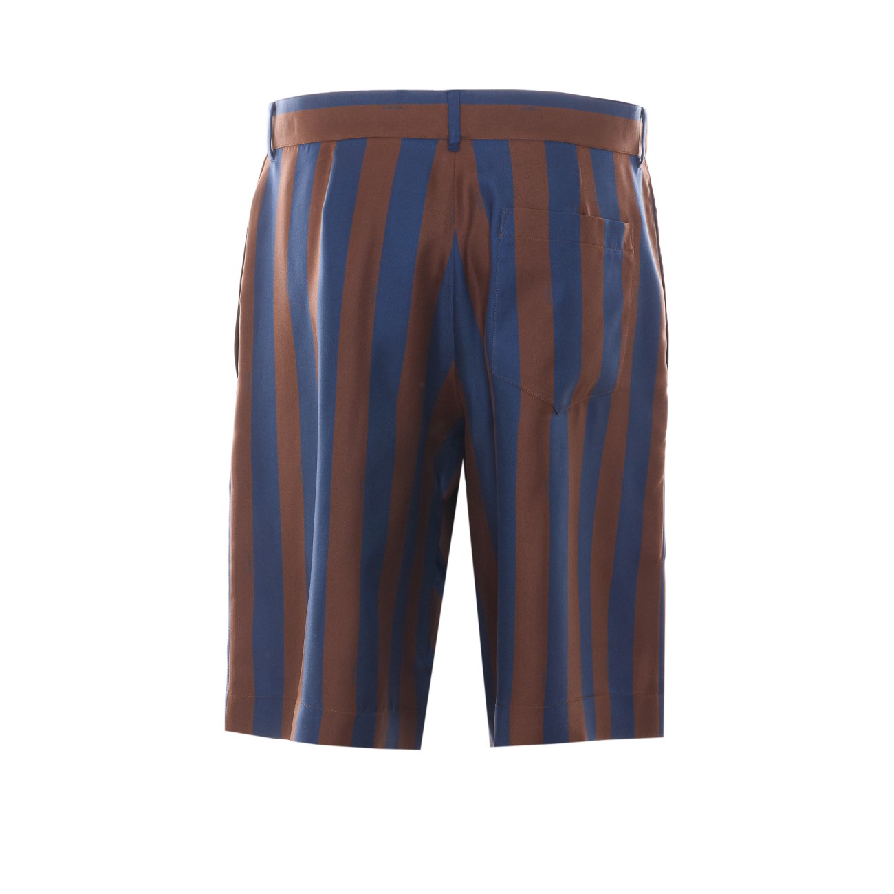 Fendi Men Pequin Stripes Silk Bermuda FENDI