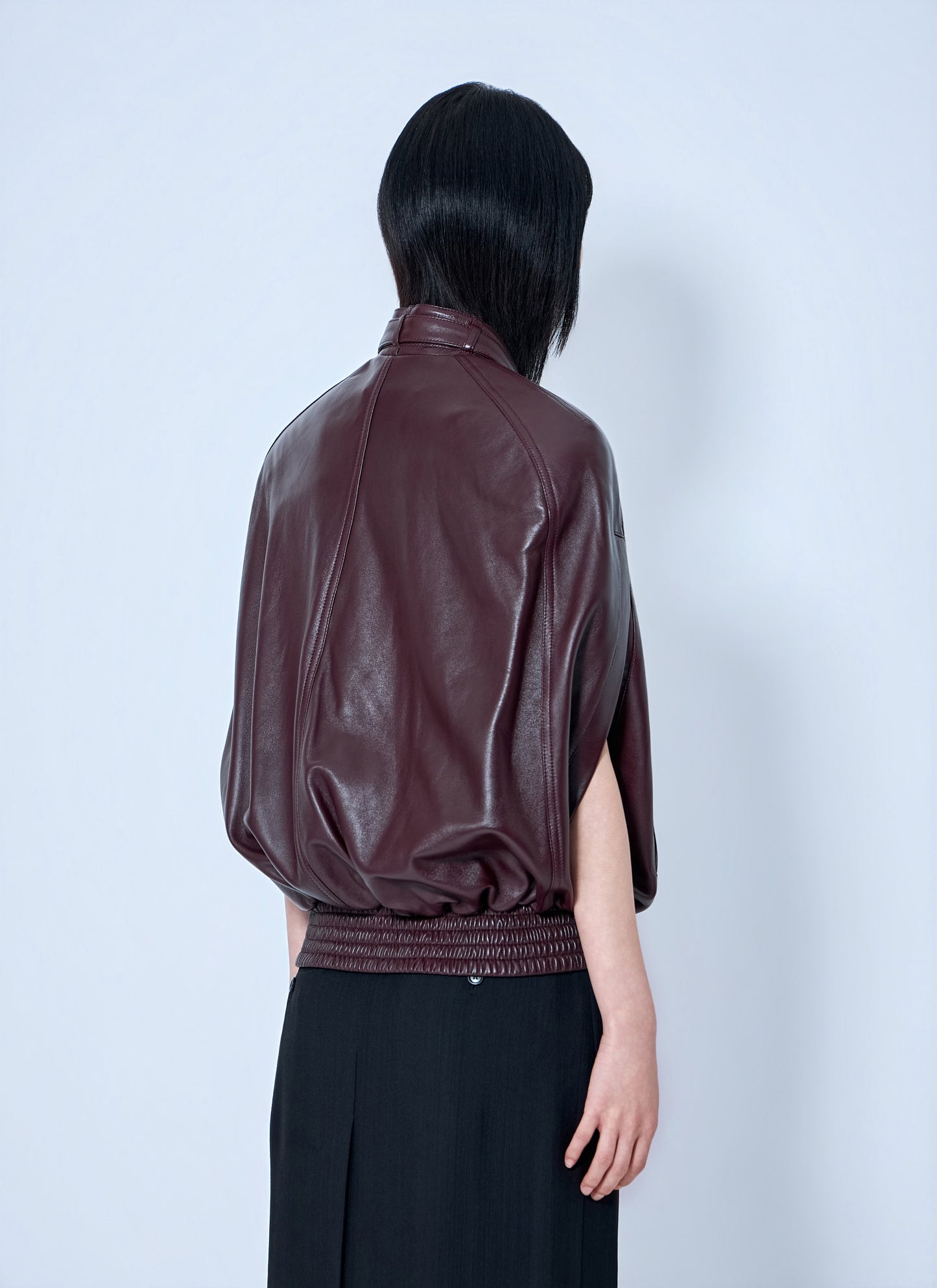 Phoebe Philo Women Cape Leather Bomber Jacket PHOEBE PHILO