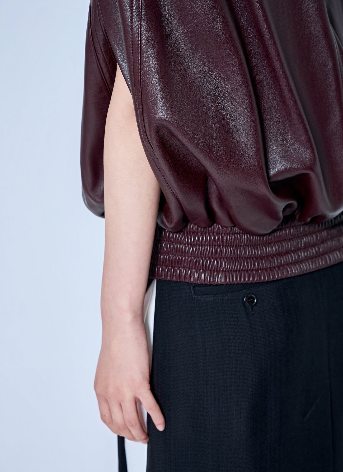 Phoebe Philo Women Cape Leather Bomber Jacket PHOEBE PHILO