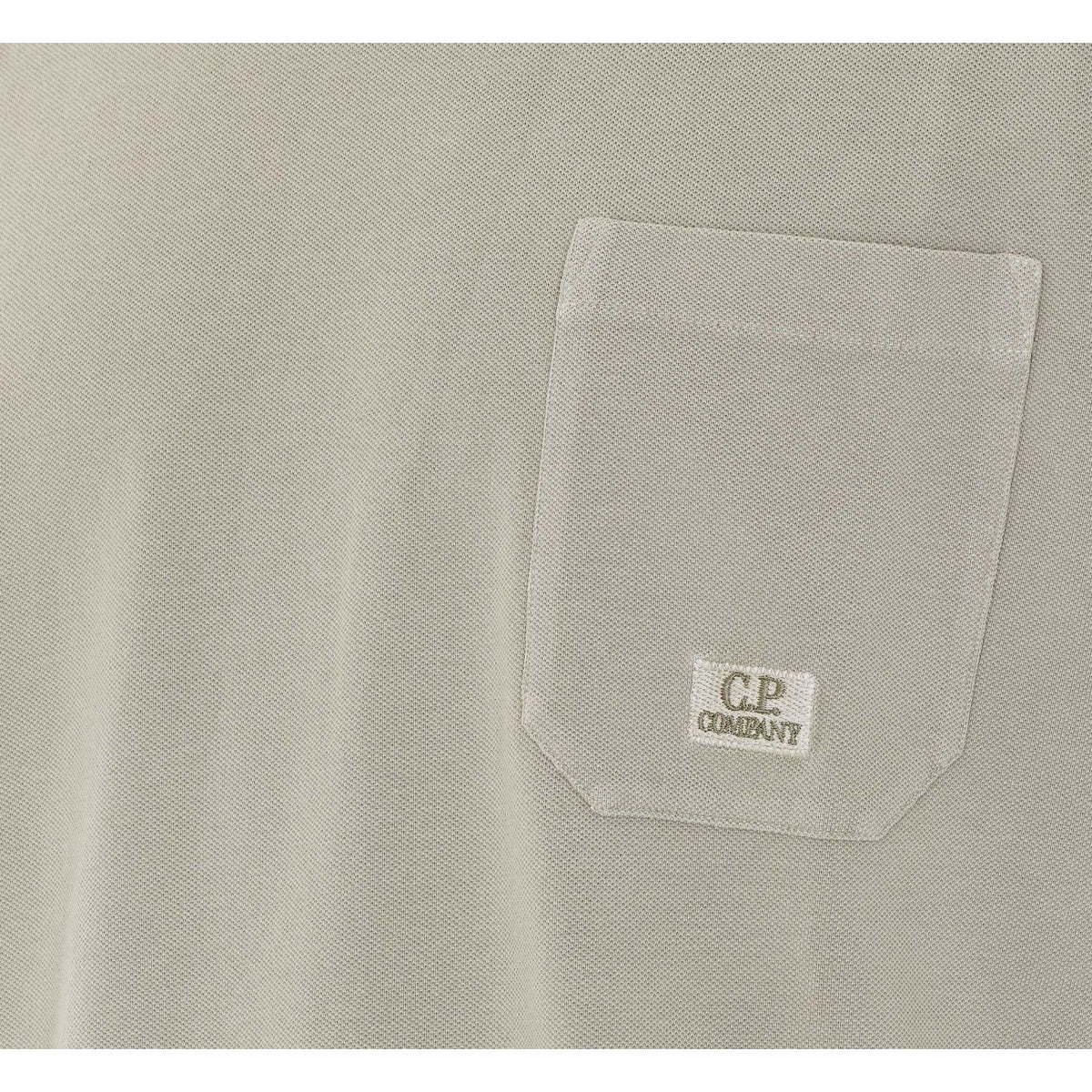 C.P. Company Men Piquet Logo T-Shirt C.P. COMPANY