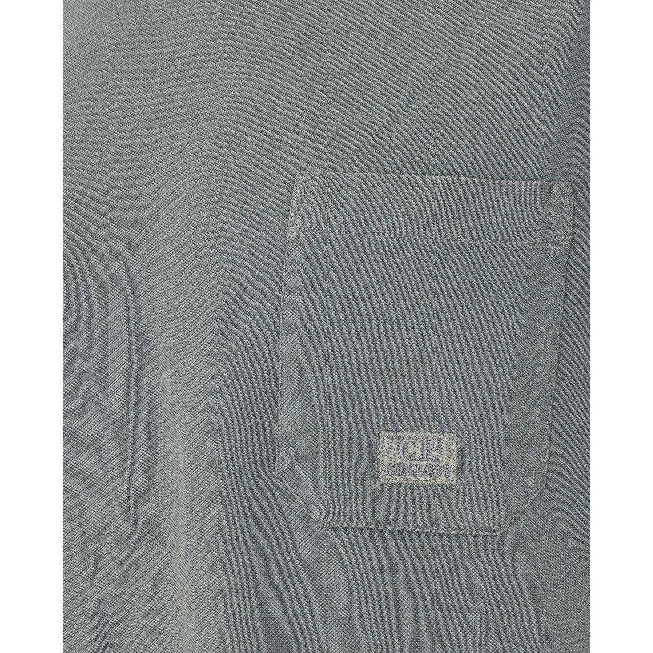 C.P. Company Men Piquet Logo T-Shirt C.P. COMPANY