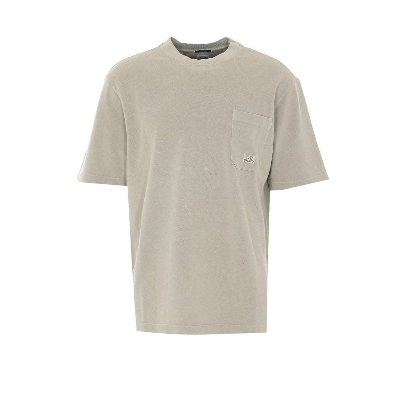 C.P. Company Men Piquet Logo T-Shirt C.P. COMPANY