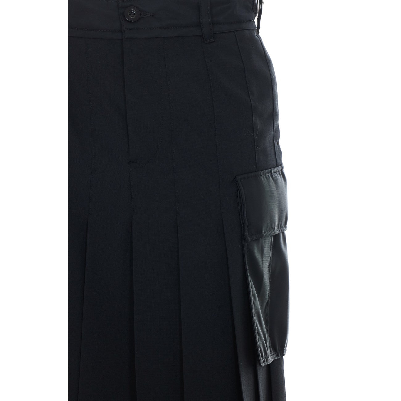 Sacai Women Pleated Layered Midi Skirt SACAI