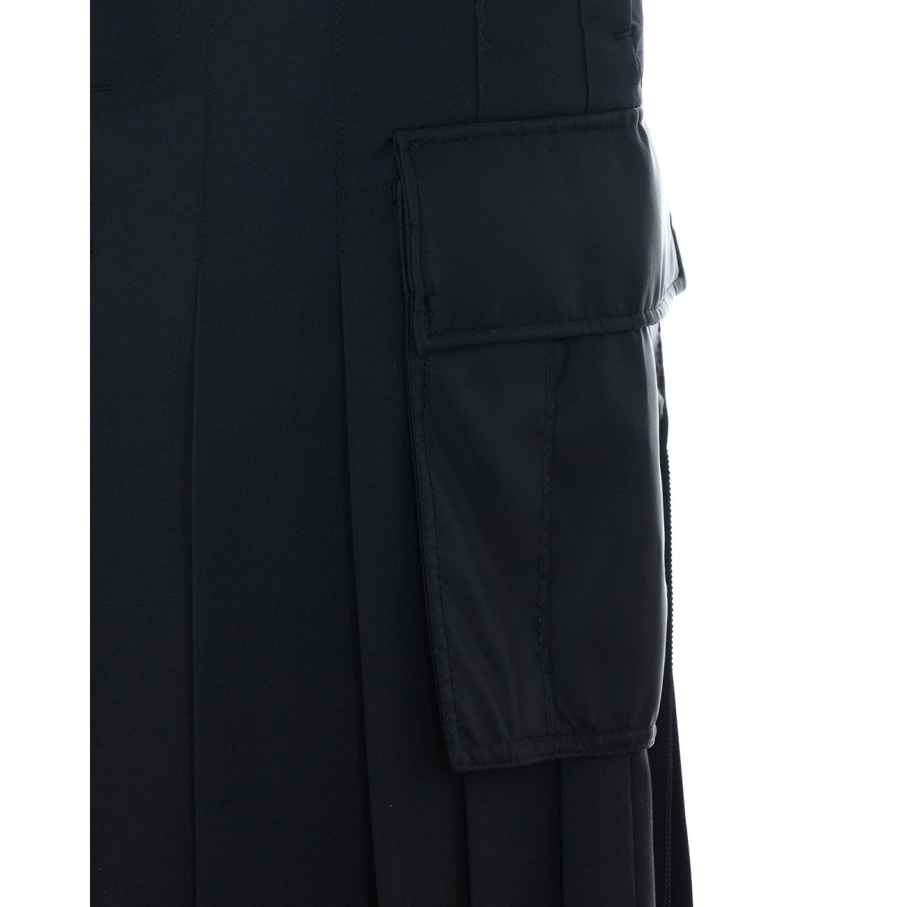 Sacai Women Pleated Layered Midi Skirt SACAI