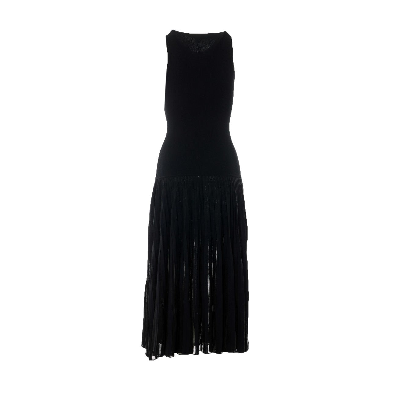 Alaia Women Pleated Sheer Dress ALAIA