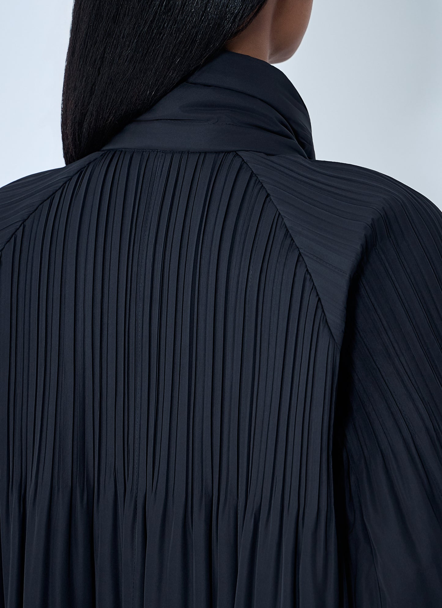 Pleats Please Issey Miyake Women Pleated High-Neck Coat PLEATS PLEASE ISSEY MIYAKE