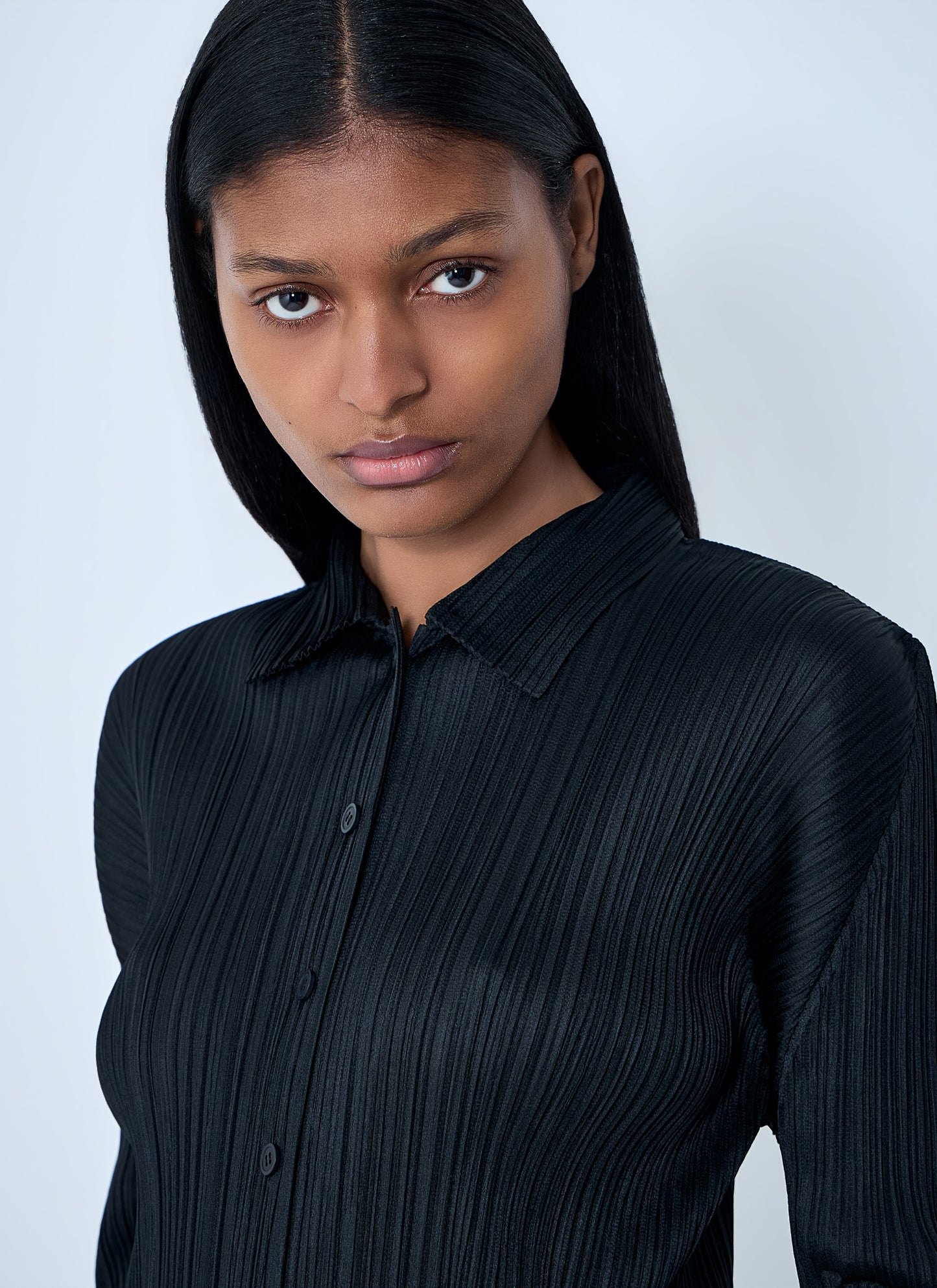 Pleats Please Issey Miyake Women Pleated Button-Down Shirt PLEATS PLEASE ISSEY MIYAKE