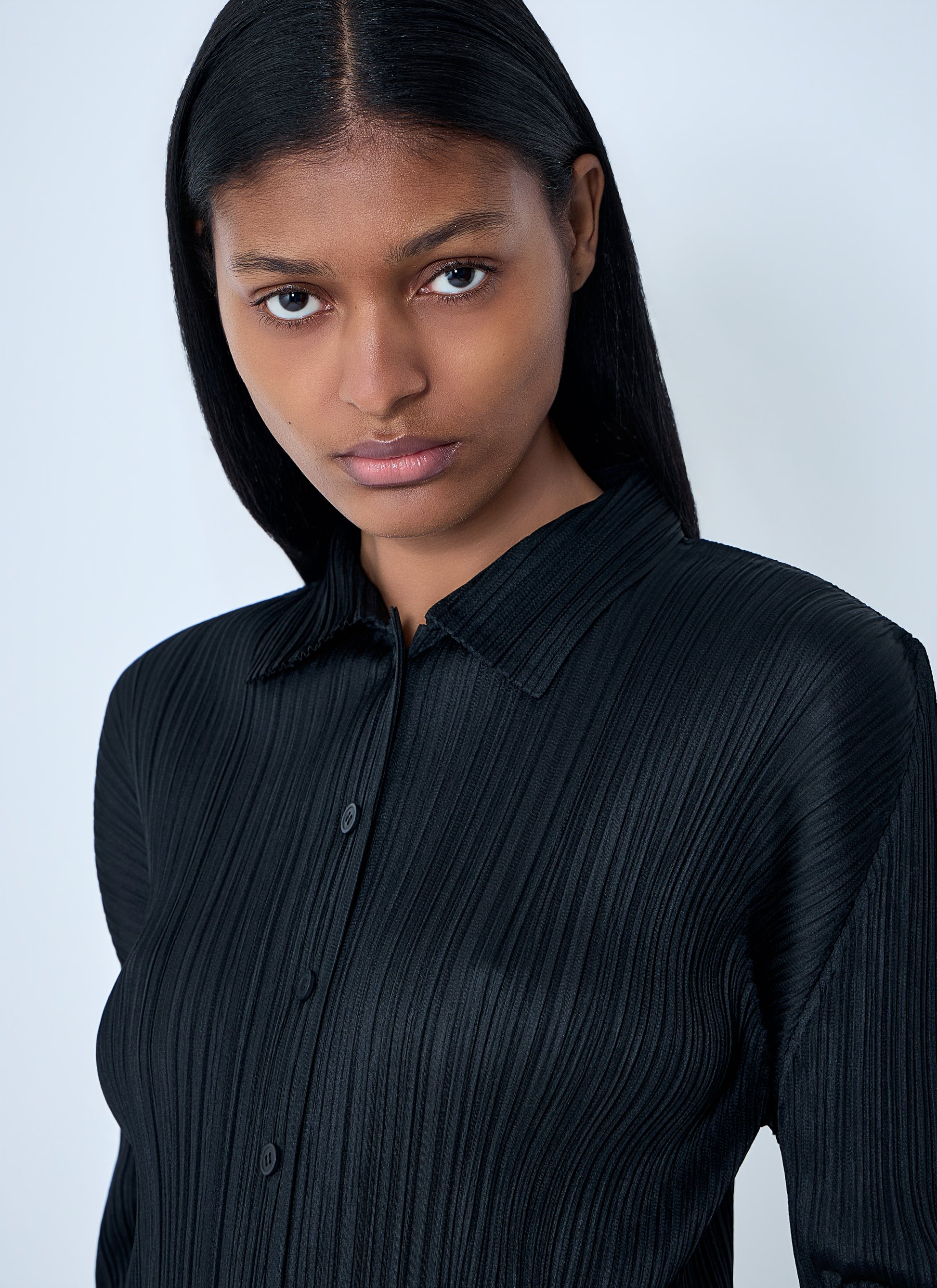 Pleats Please Issey Miyake Women Pleated Button-Down Shirt PLEATS PLEASE ISSEY MIYAKE