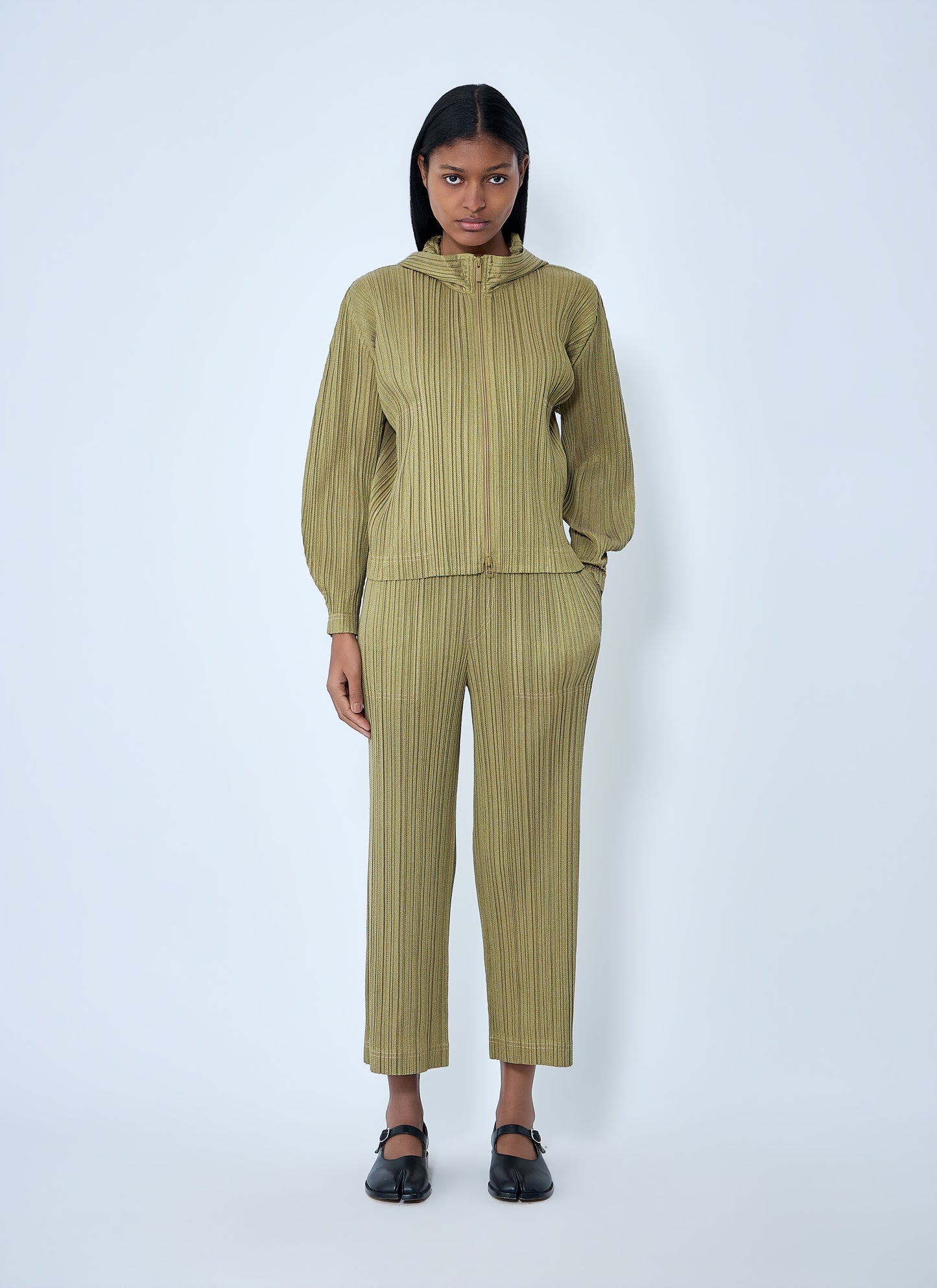 Pleats Please Issey Miyake Women Ribbed Knit Pants PLEATS PLEASE ISSEY MIYAKE